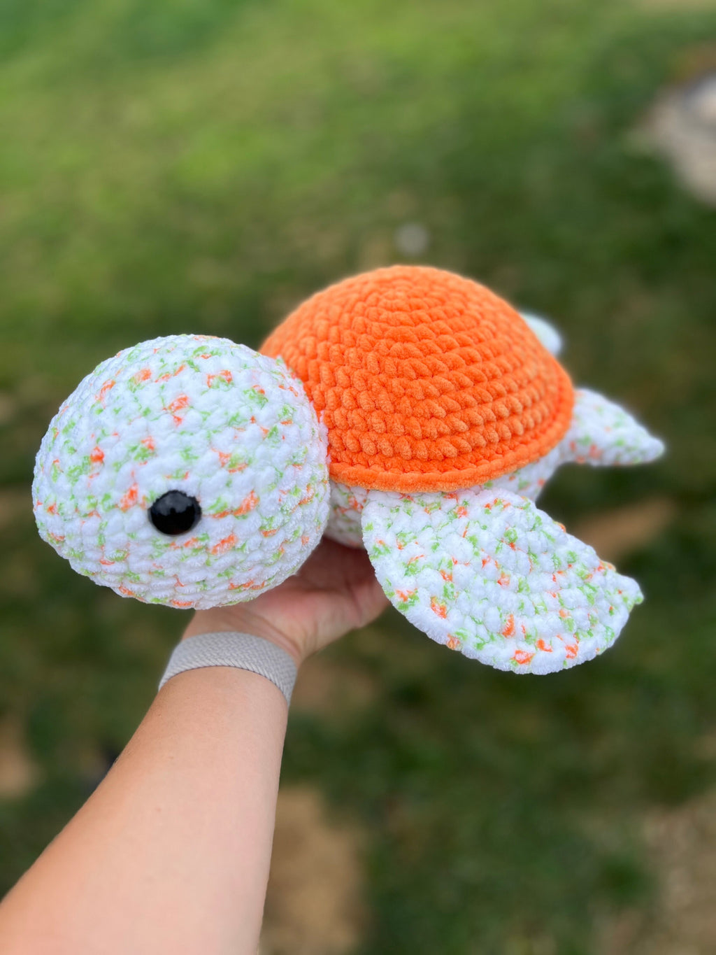 Sea Turtle Crochet Plushie | Soft Stuffed Amigurumi