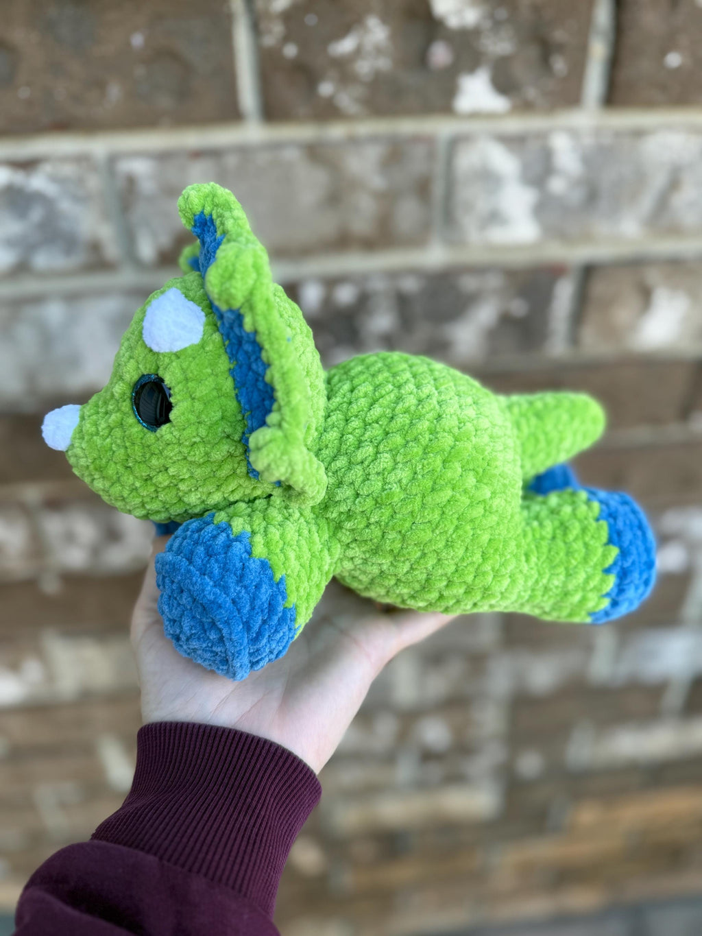 Crochet Triceratops and Stegosaurus, Low Sew Dinosaur Pattern (Digital Download)