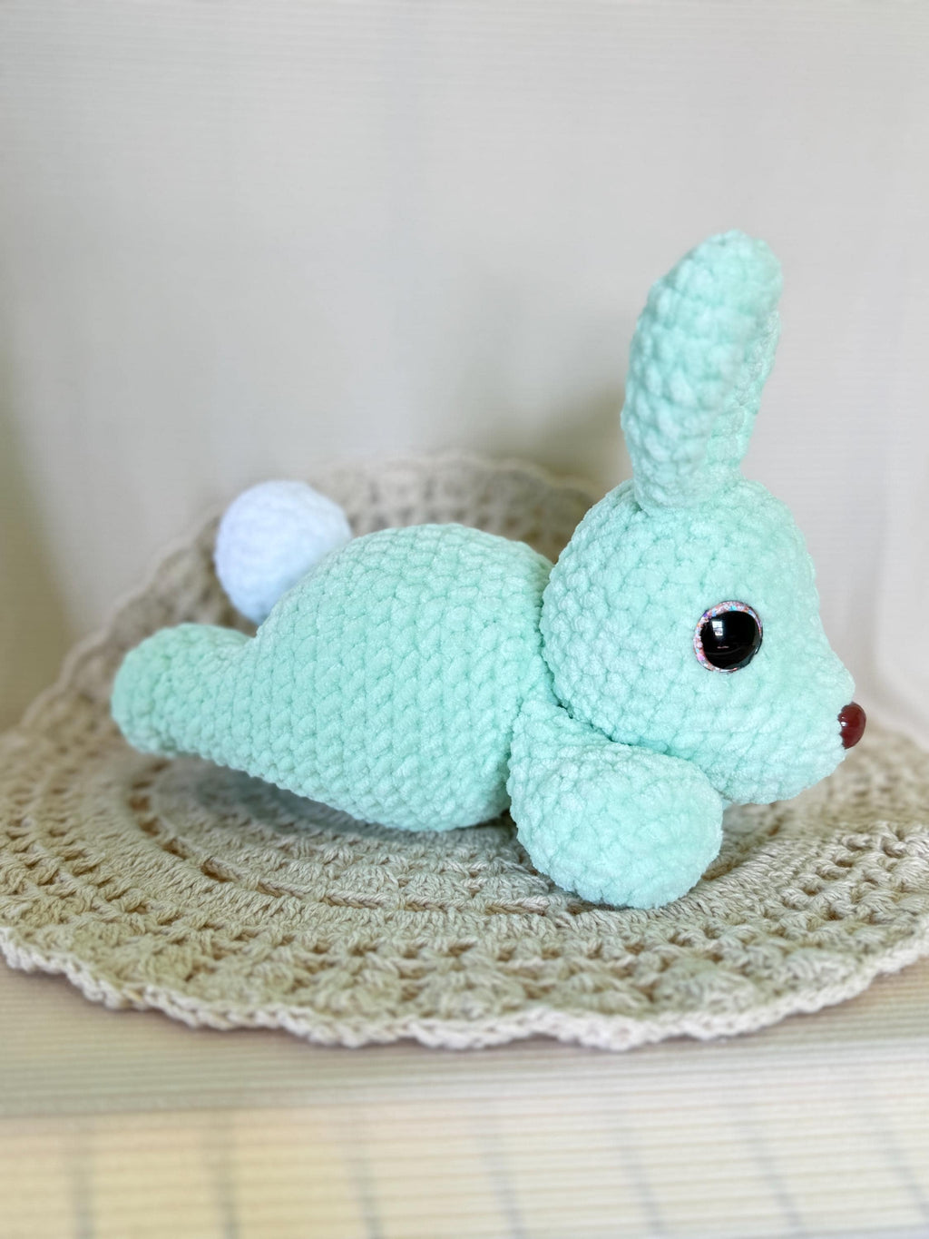Crochet Clover the Bunny Amigurumi Pattern, Low Sew (Digital Download)