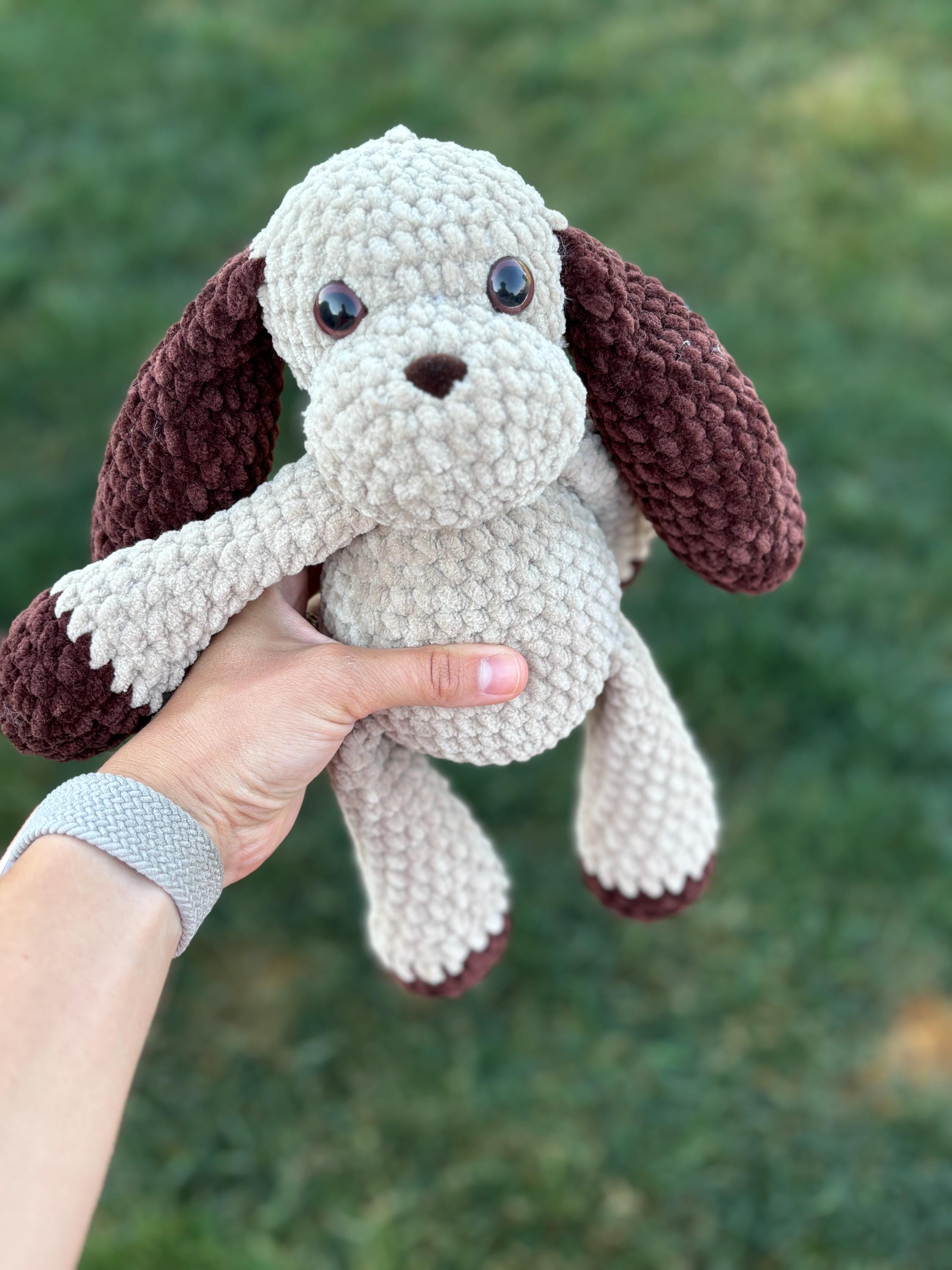 Dog Crochet Plushie | Soft Stuffed Puppy Amigurumi