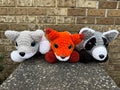 Fox, Wolf, and Raccoon Crochet Amigurumi Pattern (Digital Download)