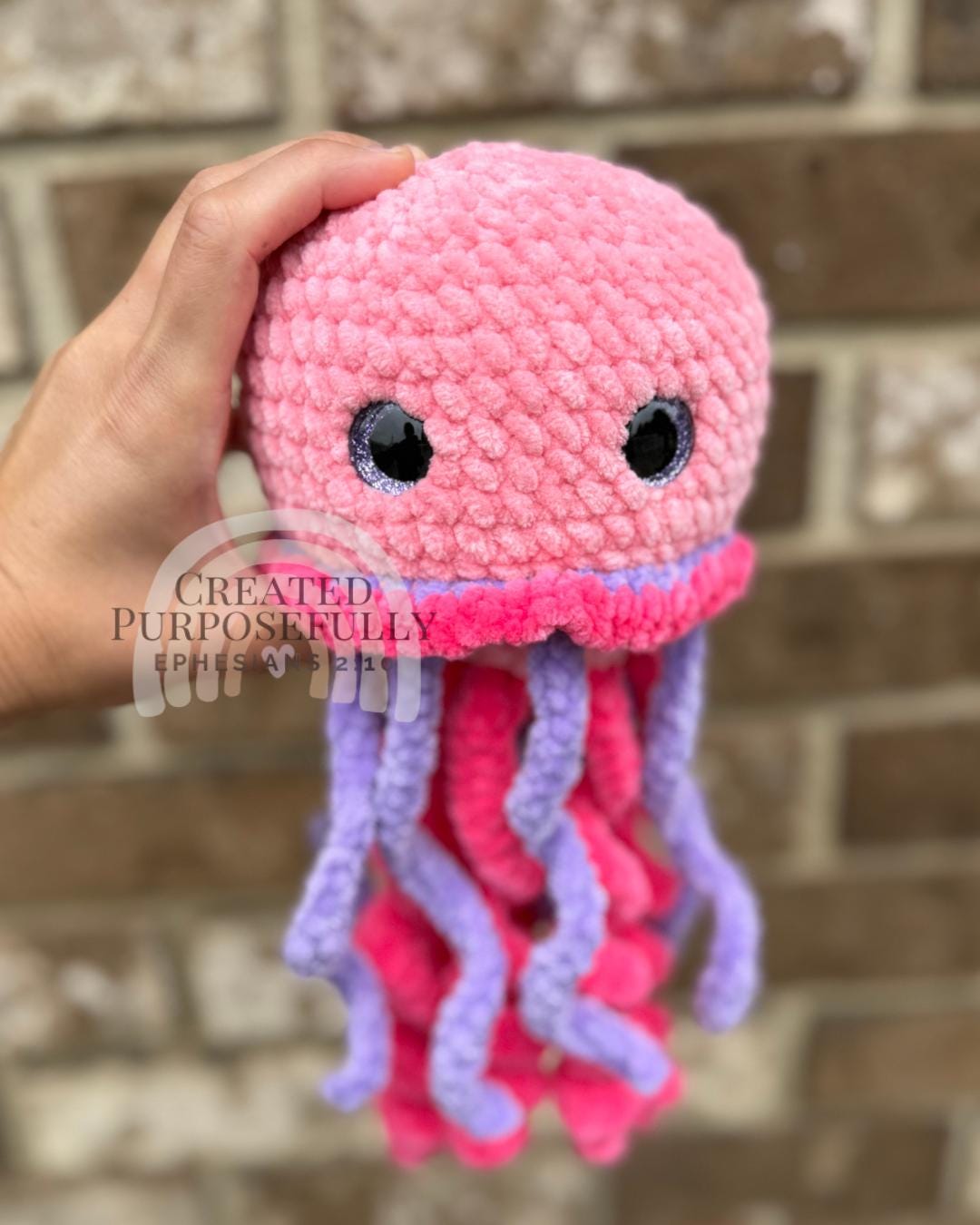 No Sew Crochet Jellyfish Pattern, Jem the Jellyfish Amigurumi (Instant Download)