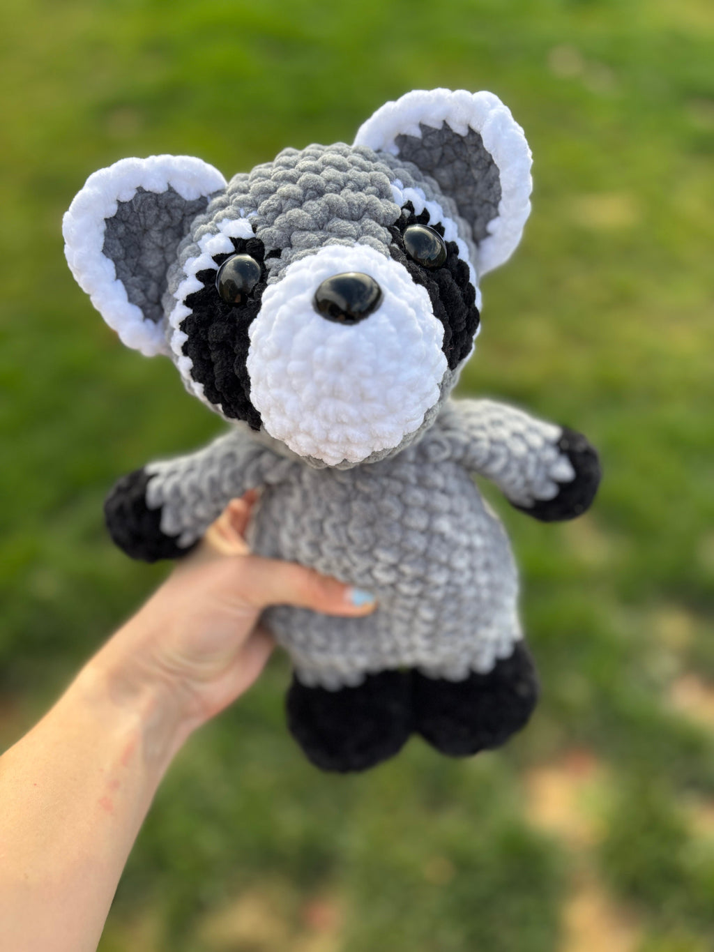 Raccoon Crochet Plushie | Personalized Amigurumi Gift