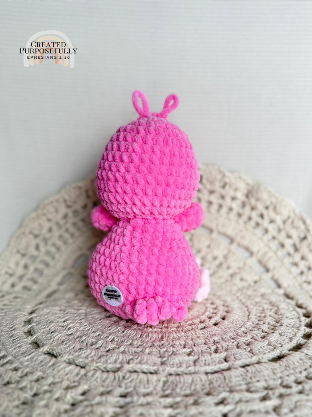 READY TO SHIP Color Crochet Plush Flamingo, Stuffed Amigurumi