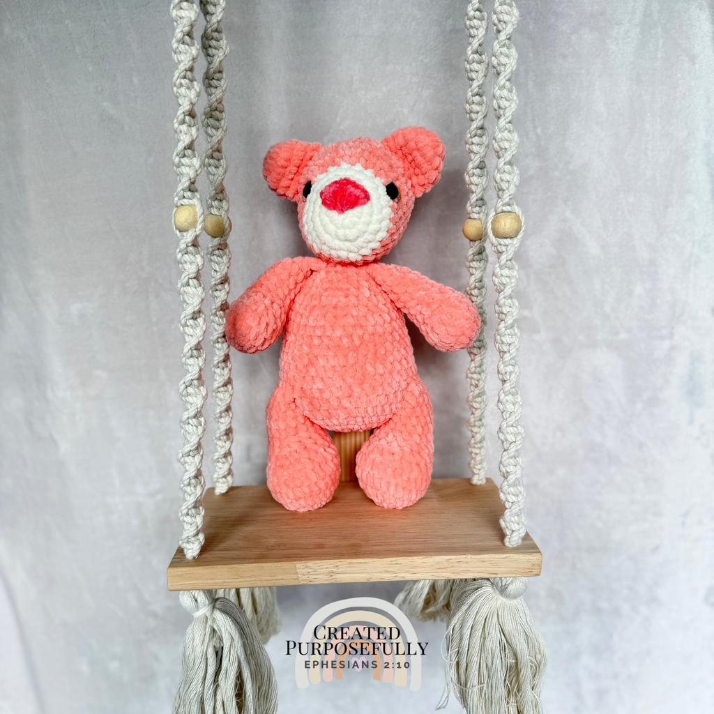 Handmade Crochet Bear Plush | Soft Amigurumi Bear Multiple Colors Available