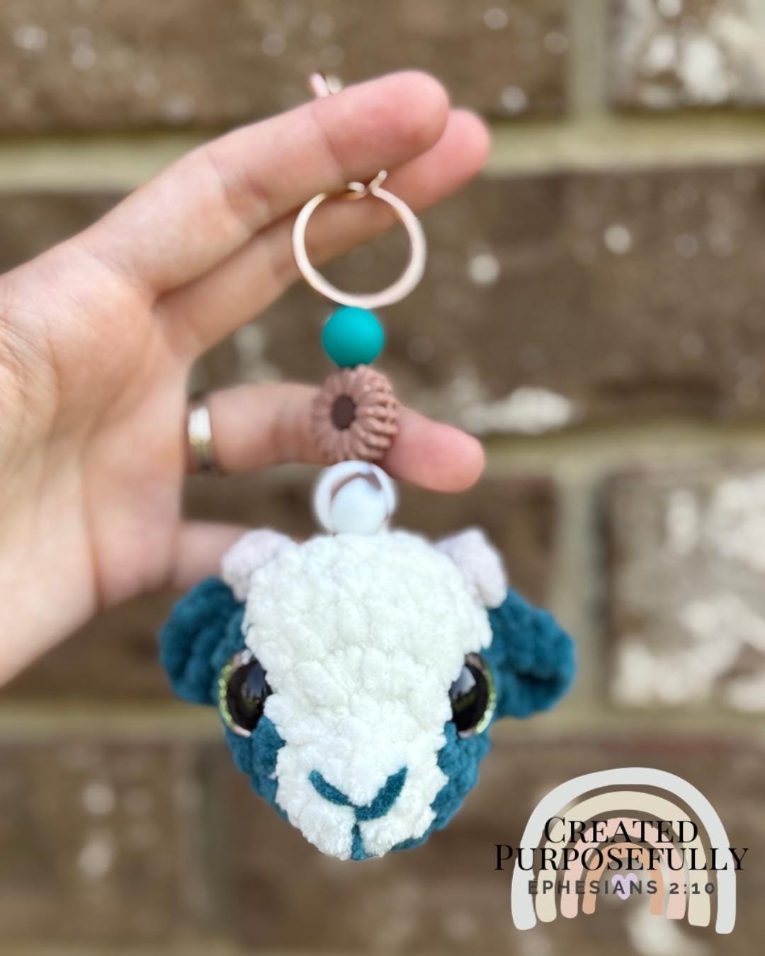 No Sew Farm Friends Keychain Crochet Pattern, 5 in 1 (Digital Download)