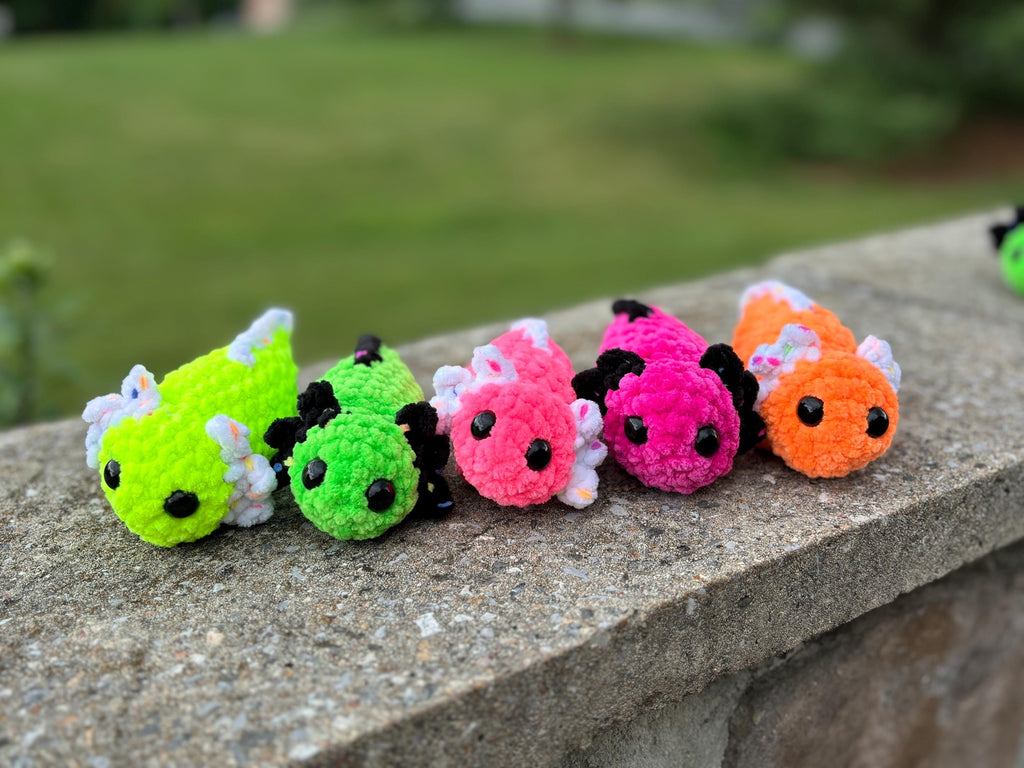 Axolotl Crochet Plushie | Soft Stuffed Amigurumi