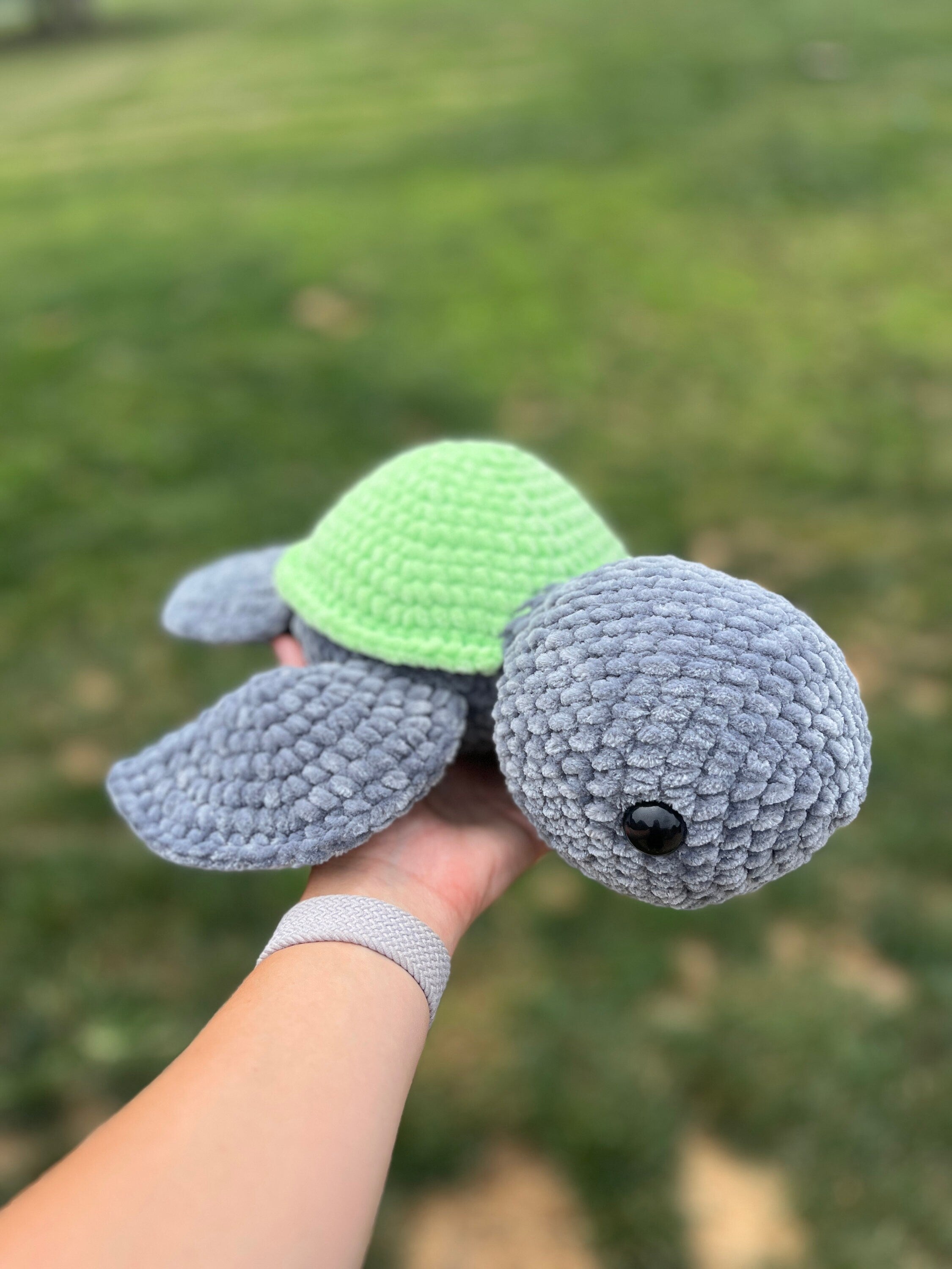 Sea Turtle Crochet Plushie | Soft Stuffed Amigurumi