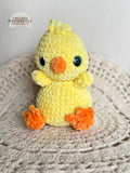READY TO SHIP Color Crochet Plush Yellow Duck, Stuffed Amigurumi