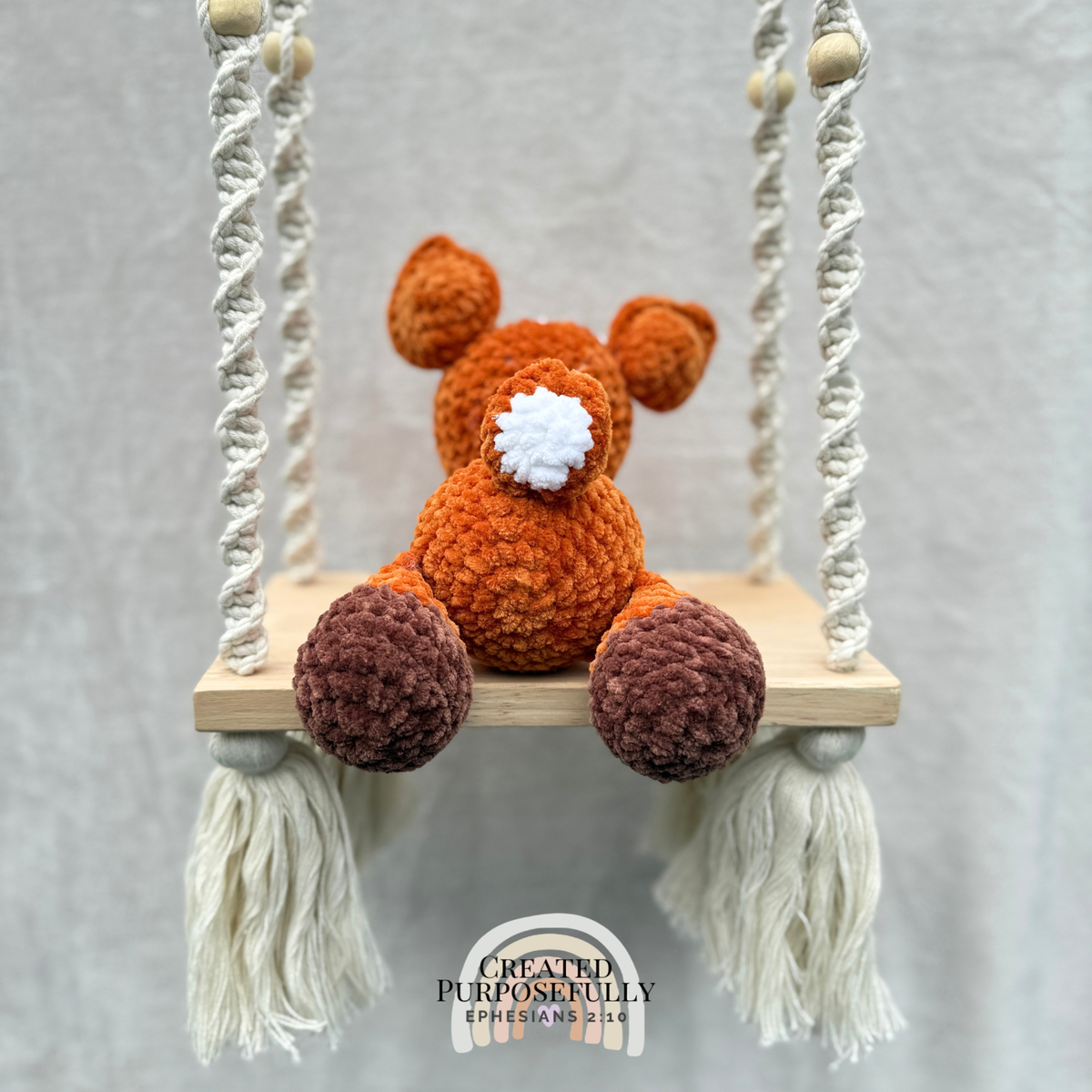 Crochet Baby Deer Plush | Handmade Fawn Stuffed Animal