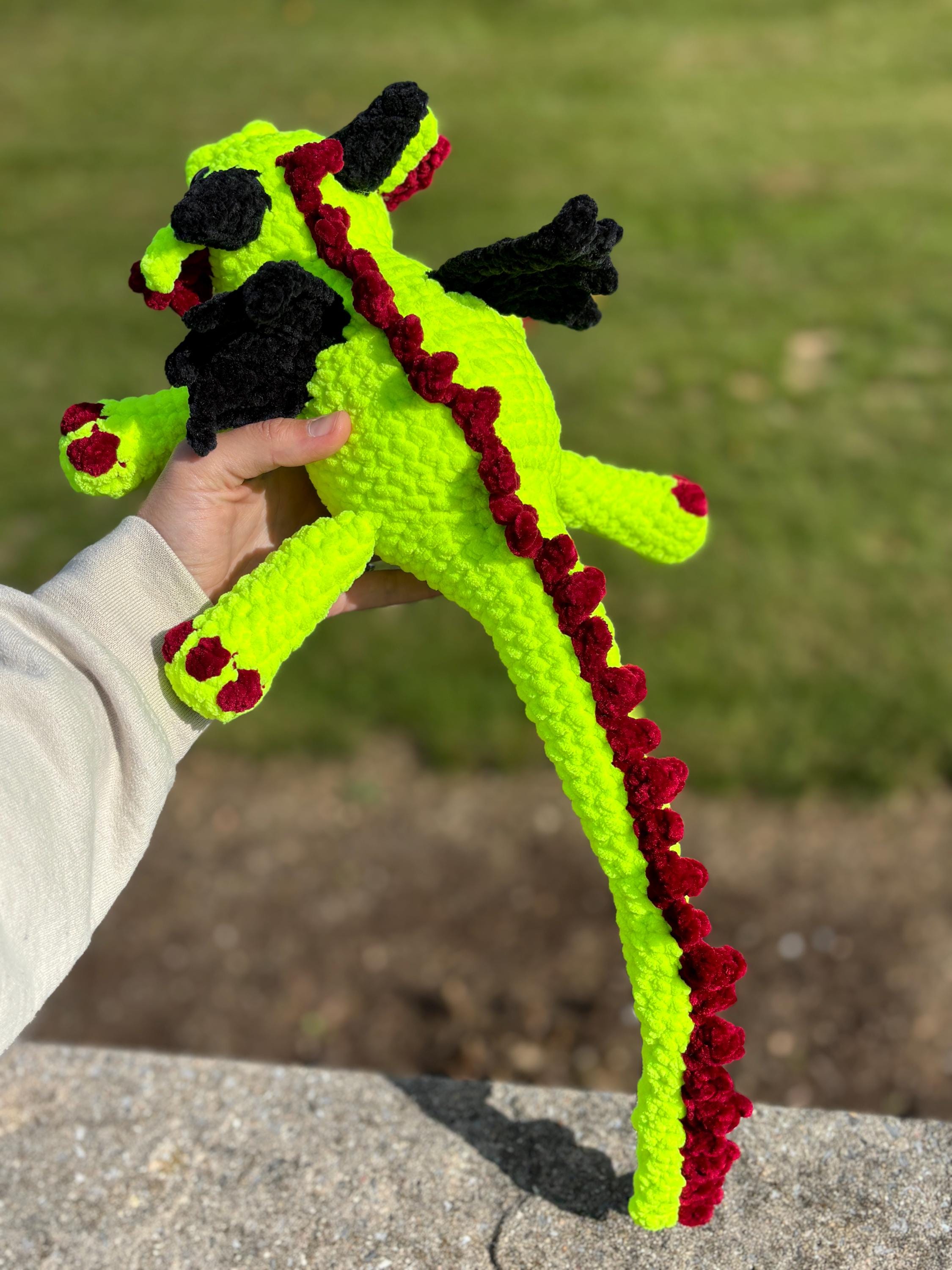 Dragon Handmade Crochet Plush • Custom Amigurumi, Nursery Decor
