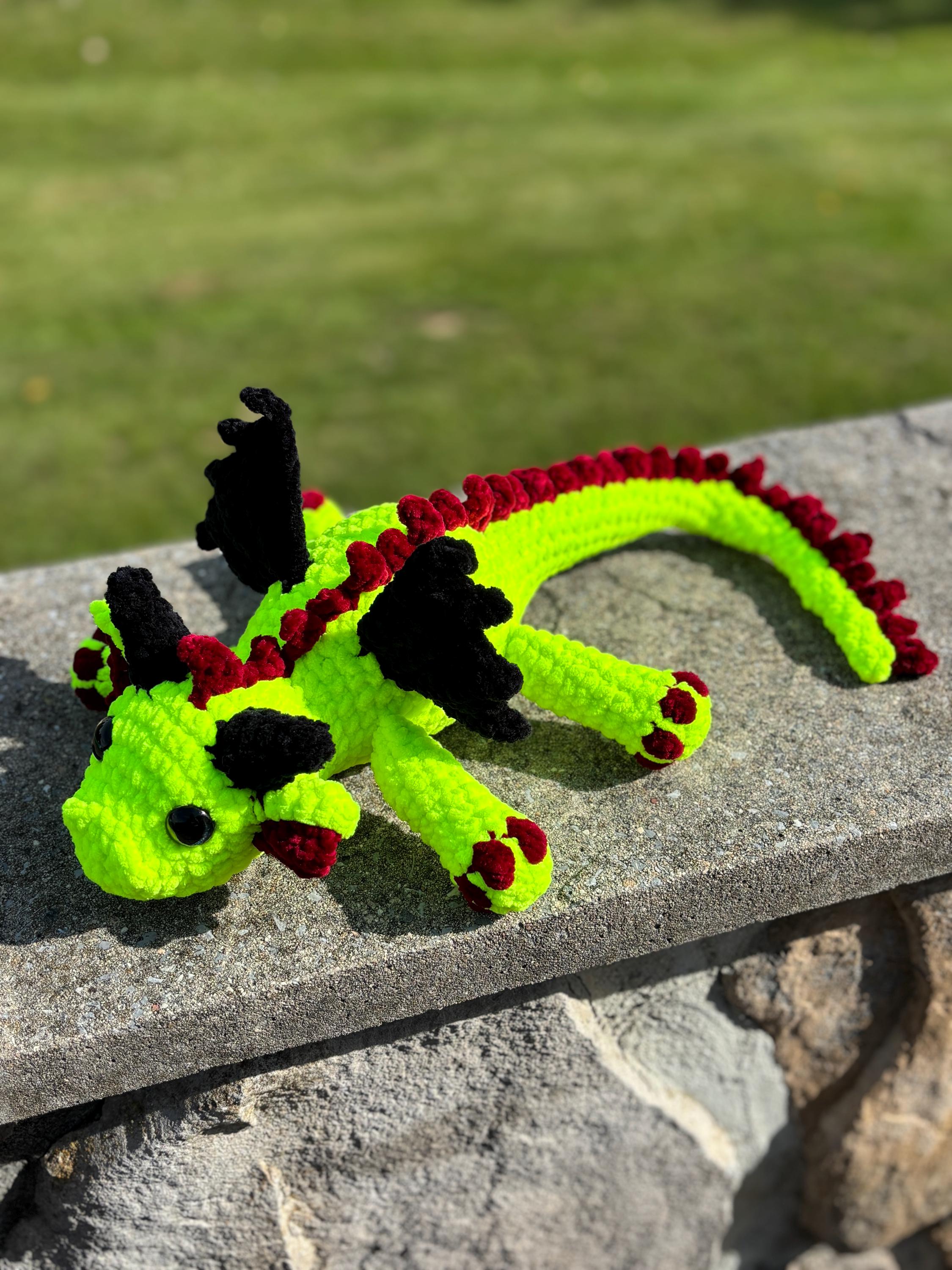 Dragon Handmade Crochet Plush • Custom Amigurumi, Nursery Decor