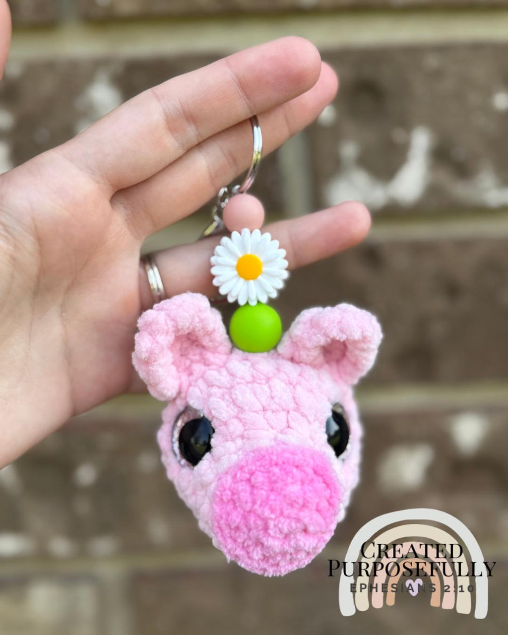 No Sew Farm Friends Keychain Crochet Pattern, 5 in 1 (Digital Download)