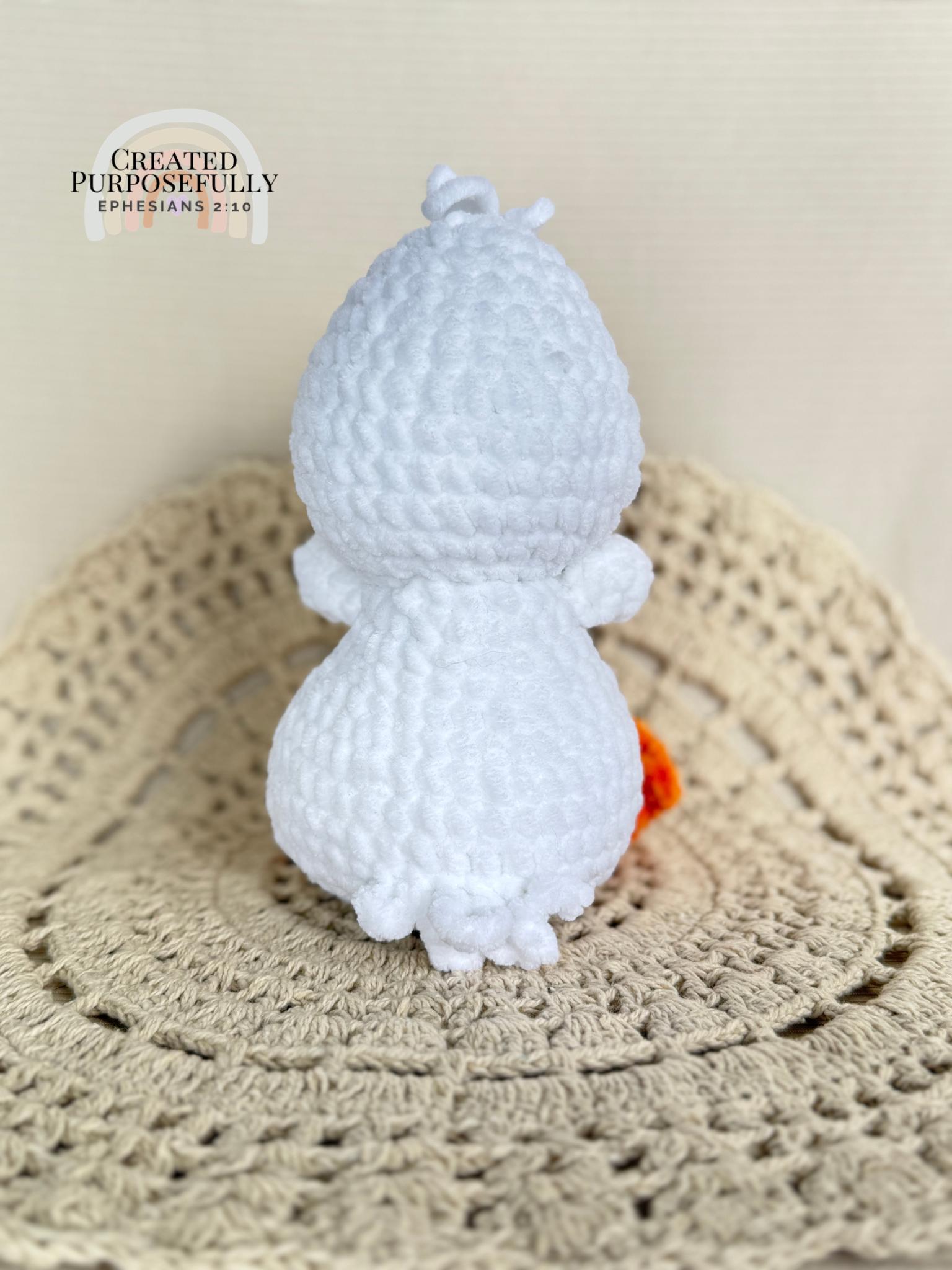 READY TO SHIP Color Crochet Plush Duck, Stuffed Amigurumi