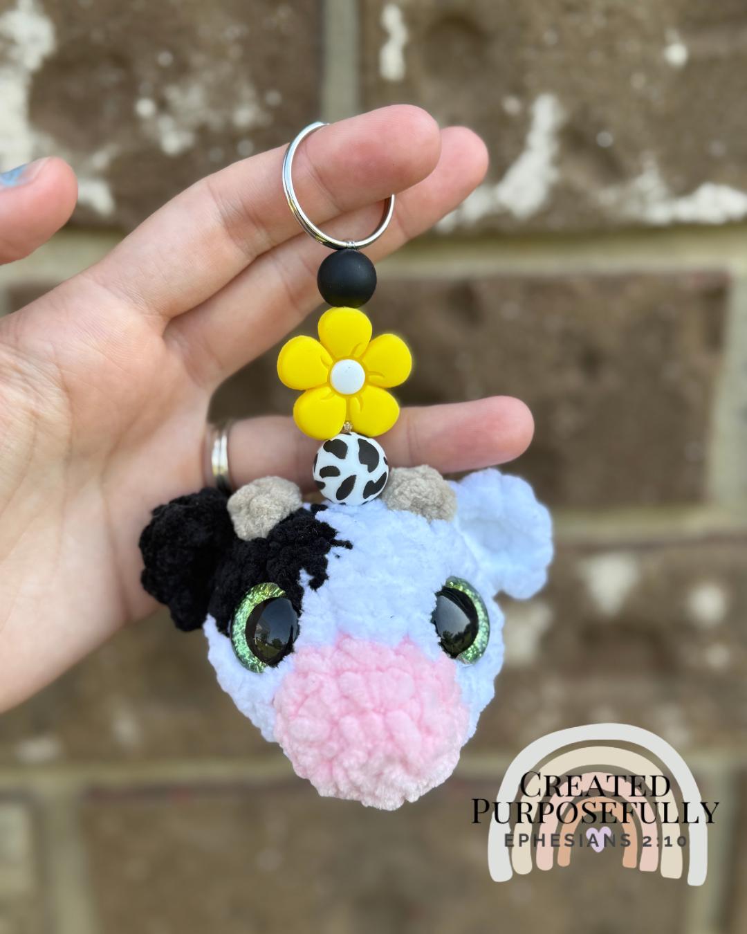No Sew Farm Friends Keychain Crochet Pattern, 5 in 1 (Digital Download)