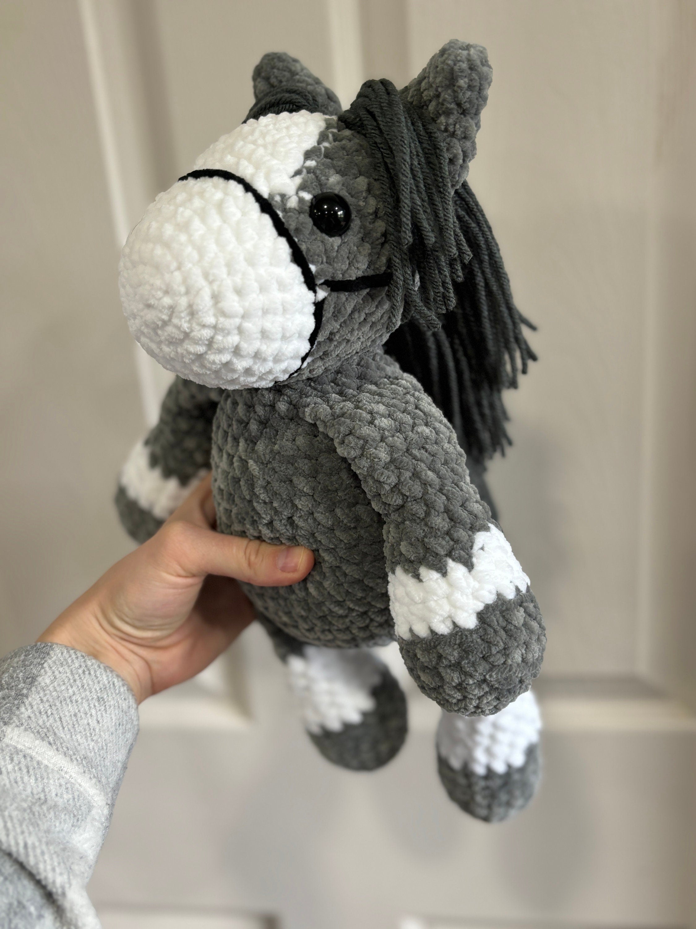 Horse Crochet Plushie, Stuffed Amigurumi