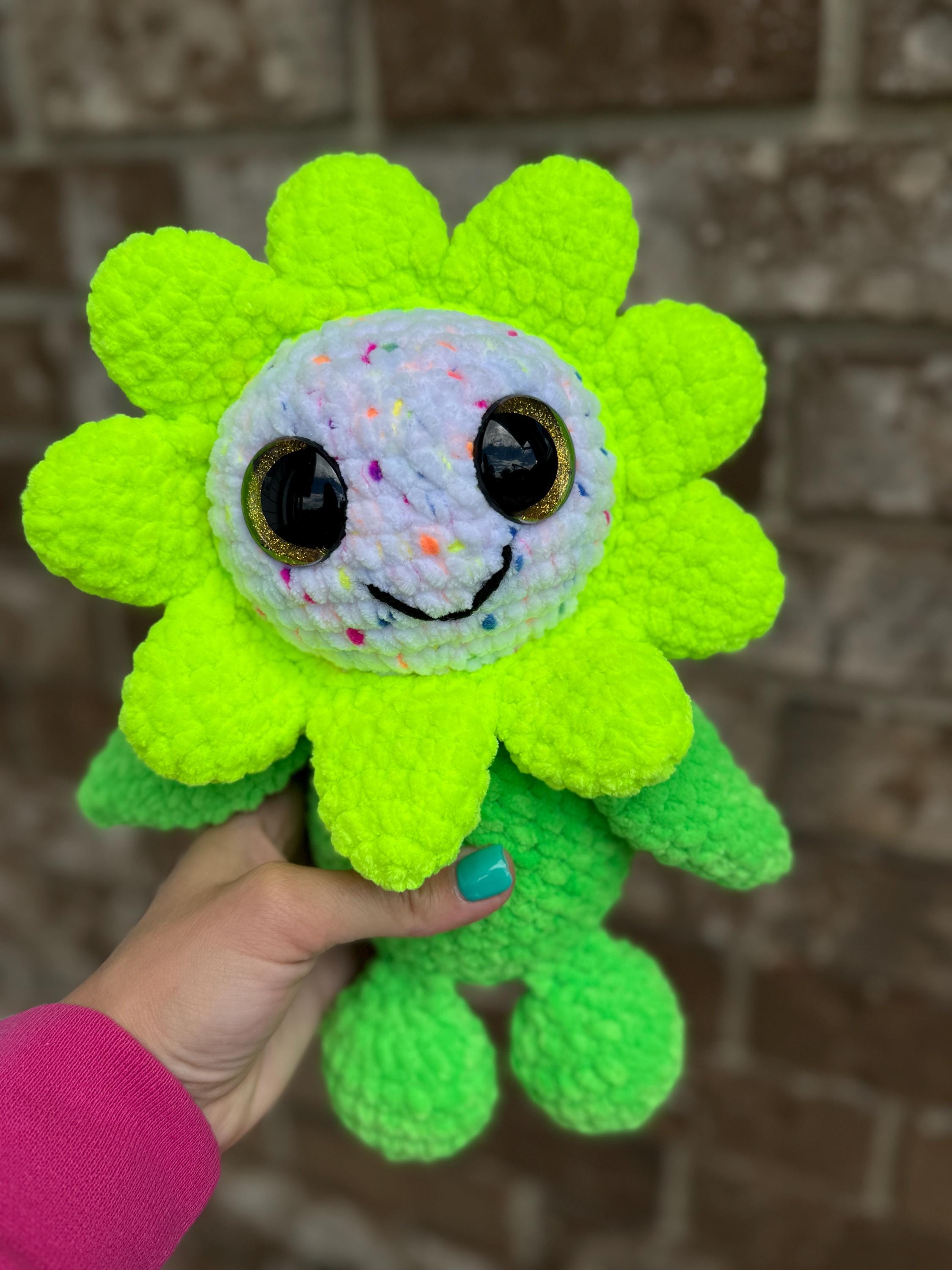 Flower Crochet Plush • Handmade Amigurumi Toy, Gift for Kids