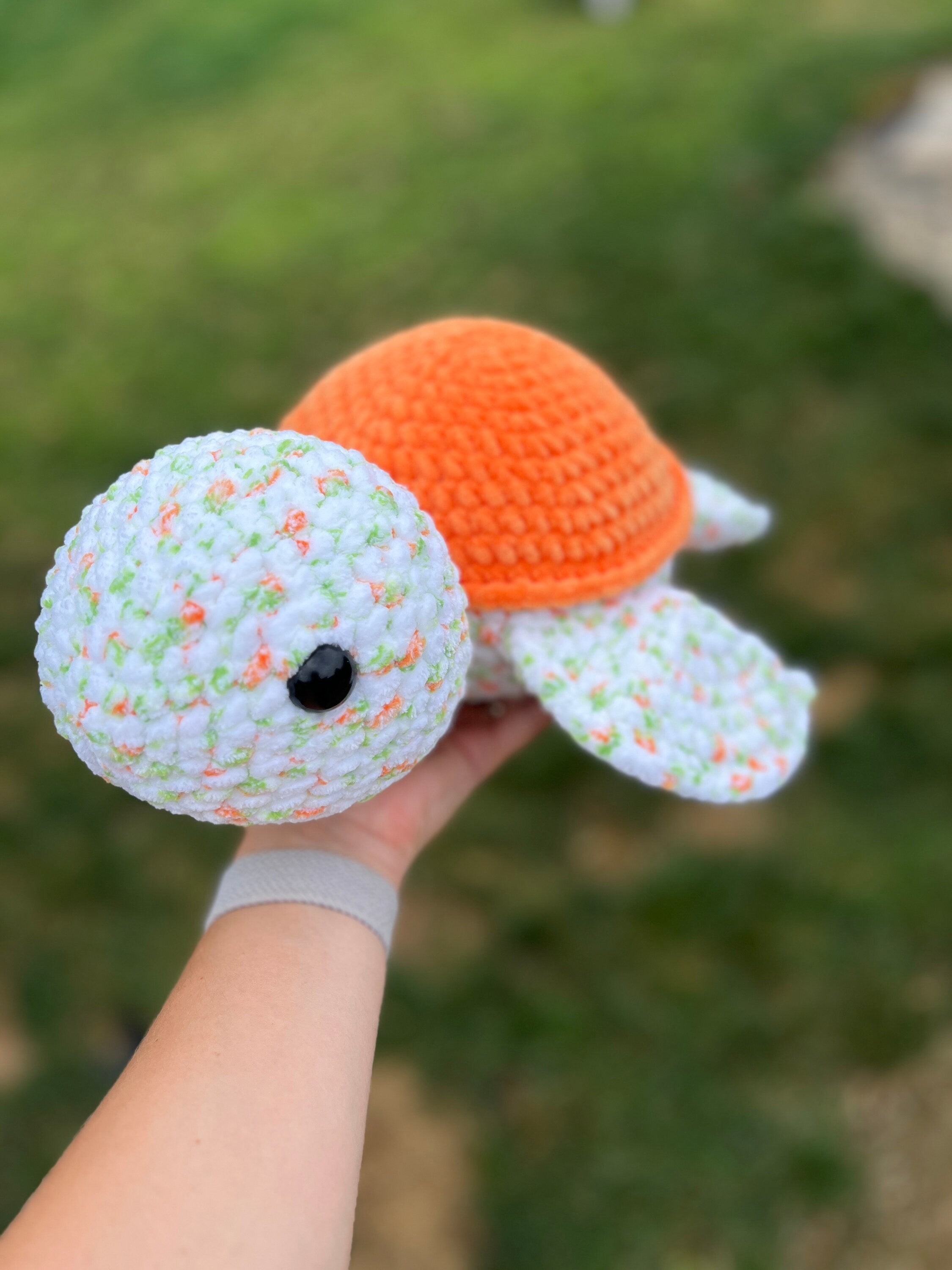 Sea Turtle Crochet Plushie | Soft Stuffed Amigurumi