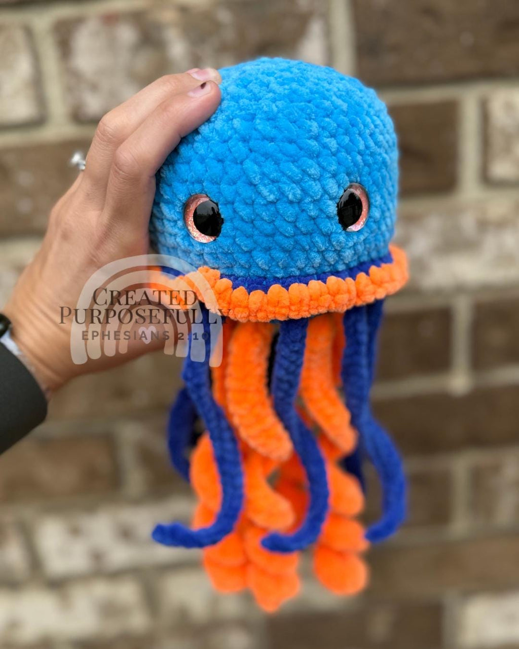 No Sew Crochet Jellyfish Pattern, Jem the Jellyfish Amigurumi (Instant Download)
