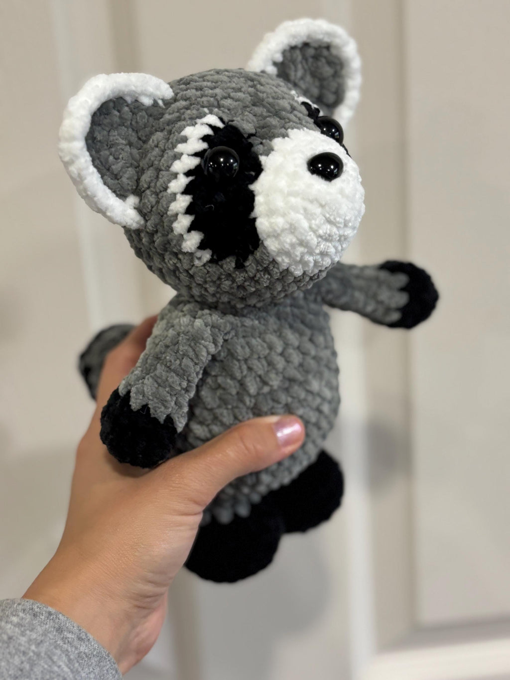 Raccoon Crochet Plushie | Personalized Amigurumi Gift