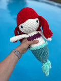 Mermaid Crochet Plushie – Soft Stuffed Amigurumi, Personalized Gift
