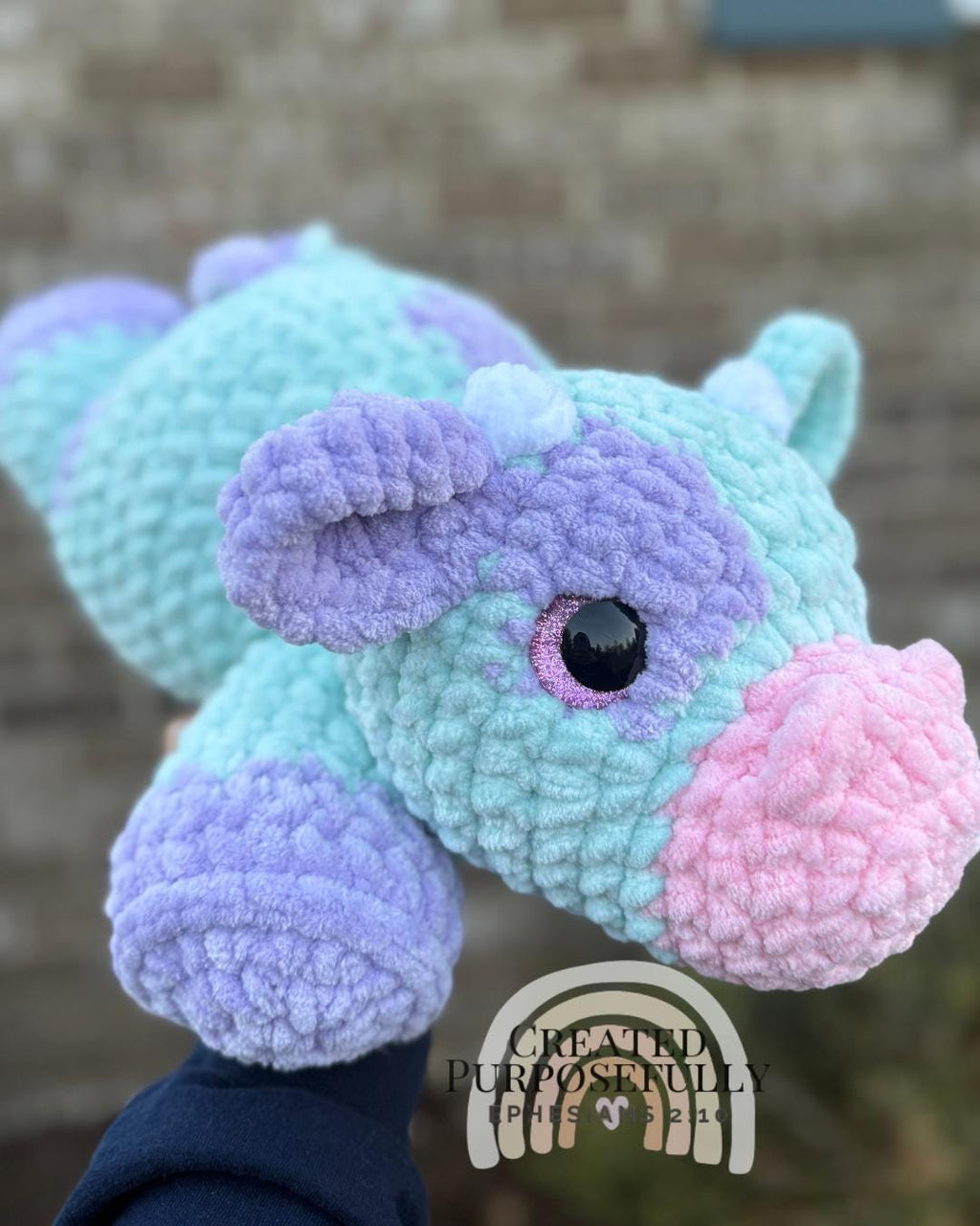 Crochet Cow Amigurumi Pattern, Low Sew Highland Cow (Instant Download)