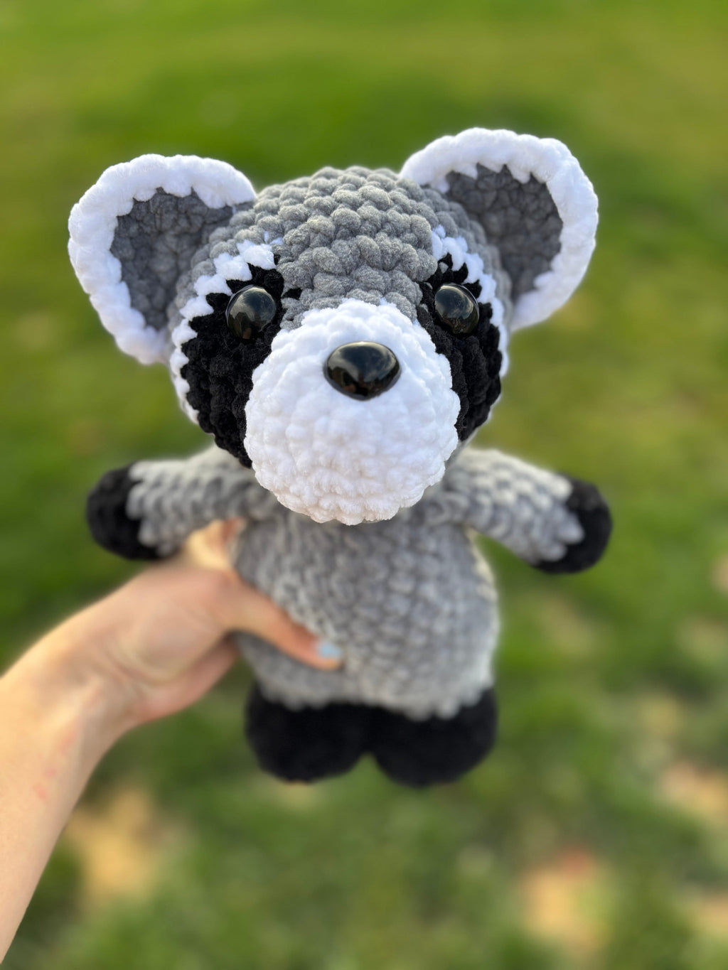 Raccoon Crochet Plushie | Personalized Amigurumi Gift