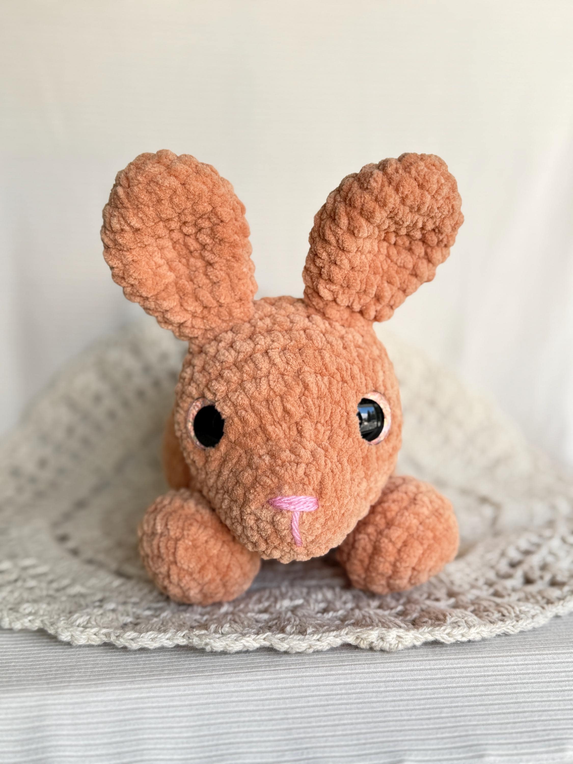 Crochet Clover the Bunny Amigurumi Pattern, Low Sew (Digital Download)