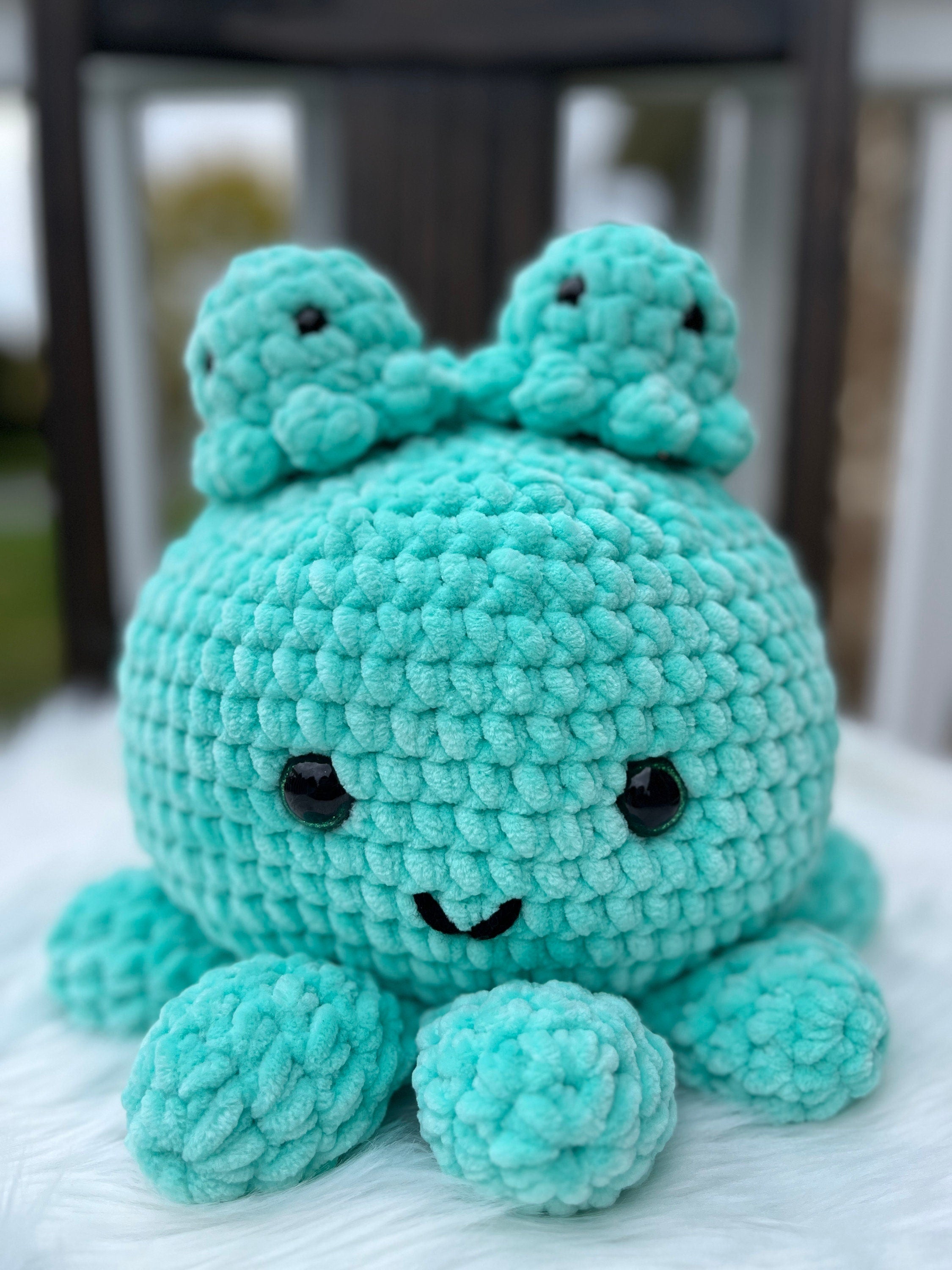 Octopus Crochet Plushie with Babies | Stuffed Amigurumi Gift