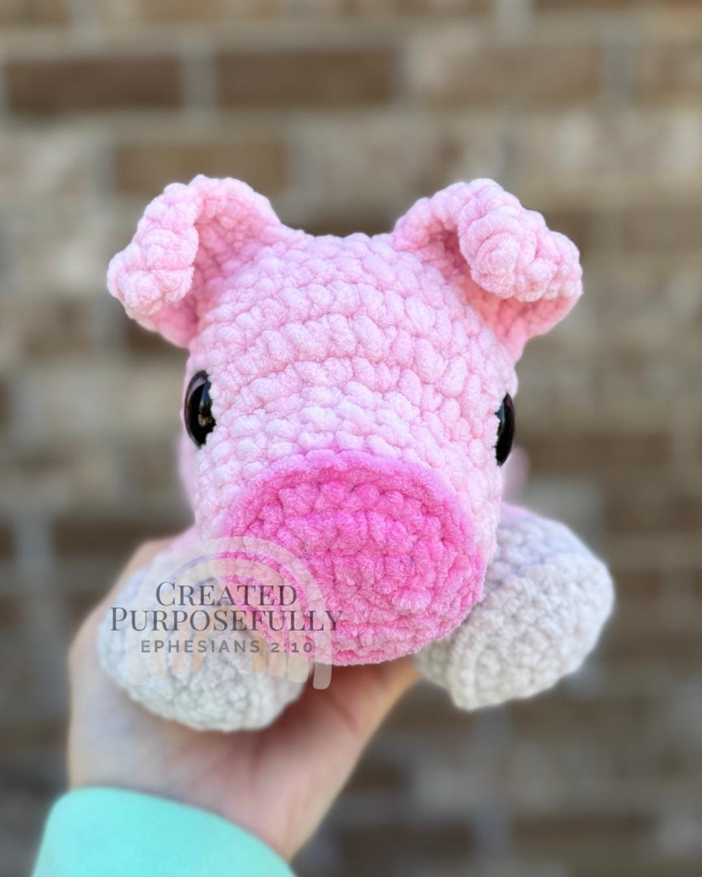 Crochet Pig Pattern, Low Sew Amigurumi (Instant Download)
