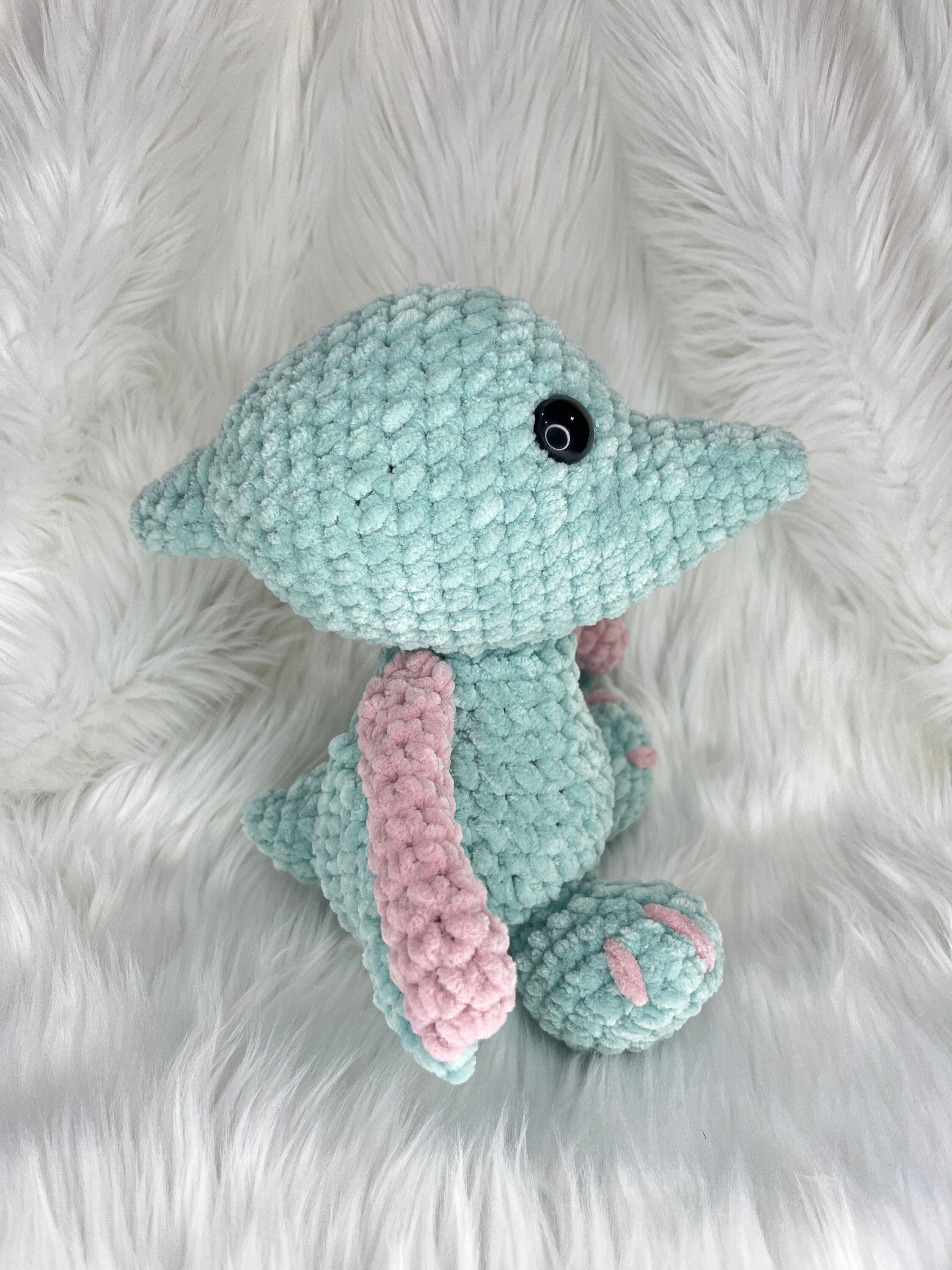 Pterodactyl Crochet Plushie, Stuffed Dinosaur Toy