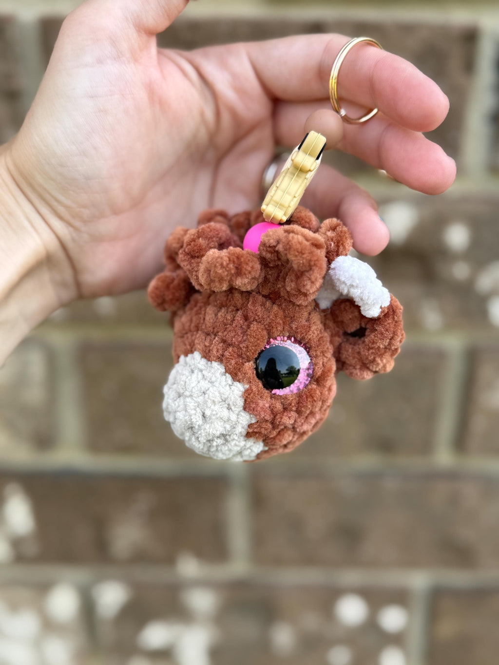 No Sew Farm Friends Keychain Crochet Pattern, 5 in 1 (Digital Download)