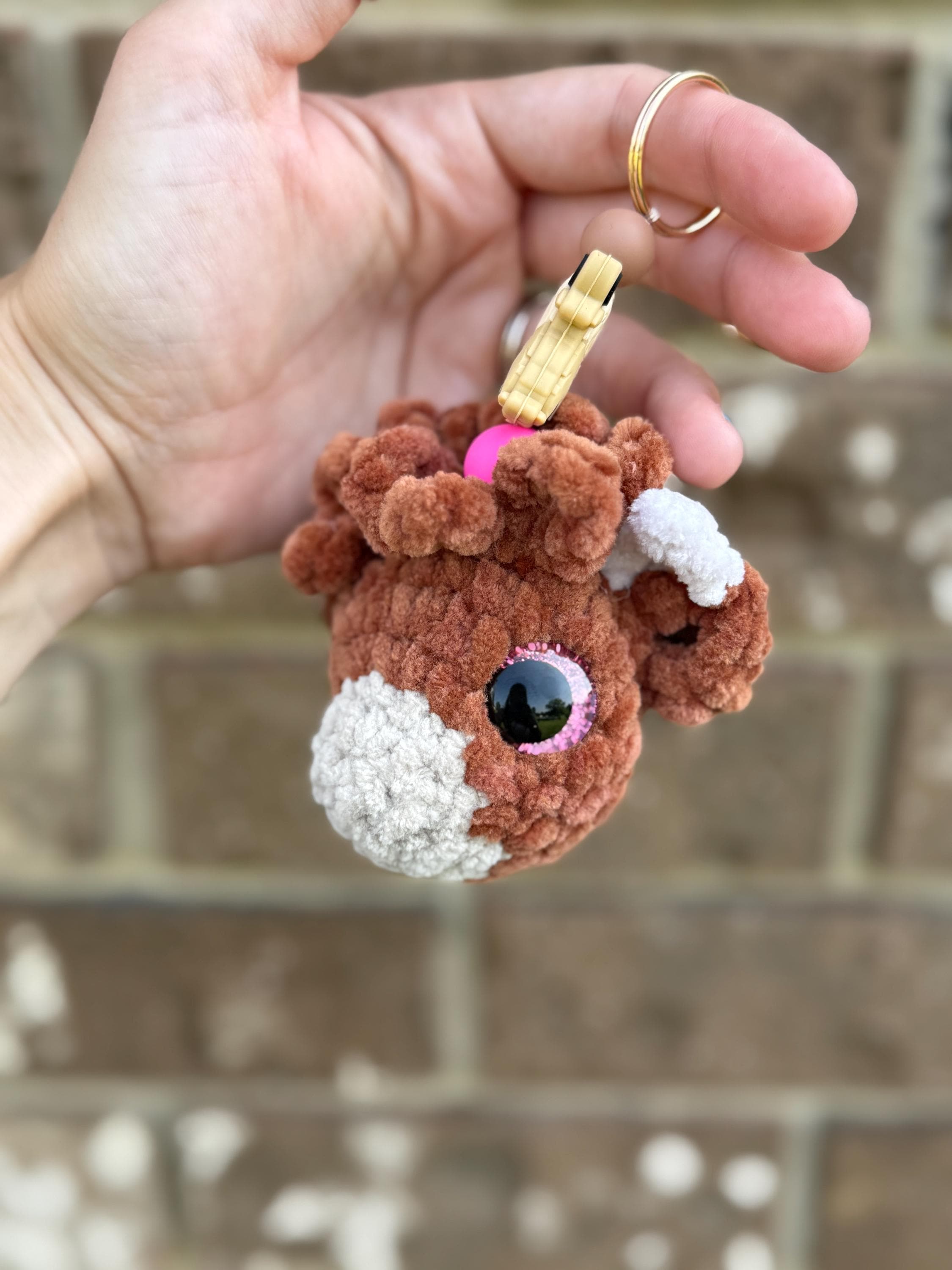 No Sew Farm Friends Keychain Crochet Pattern, 5 in 1 (Digital Download)