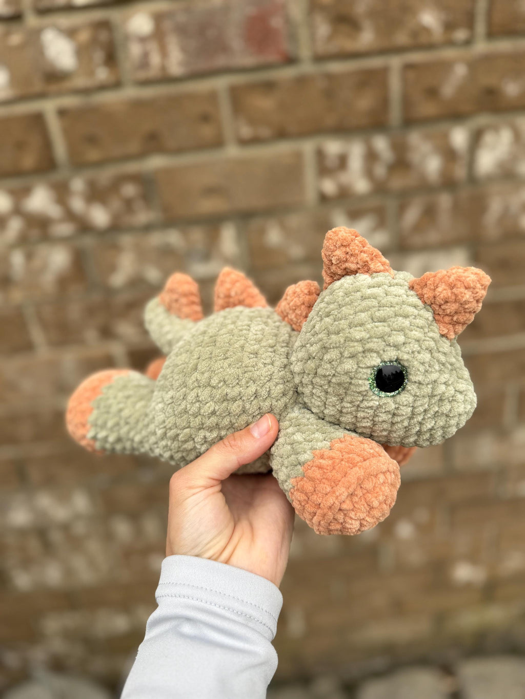 Crochet Triceratops and Stegosaurus, Low Sew Dinosaur Pattern (Digital Download)
