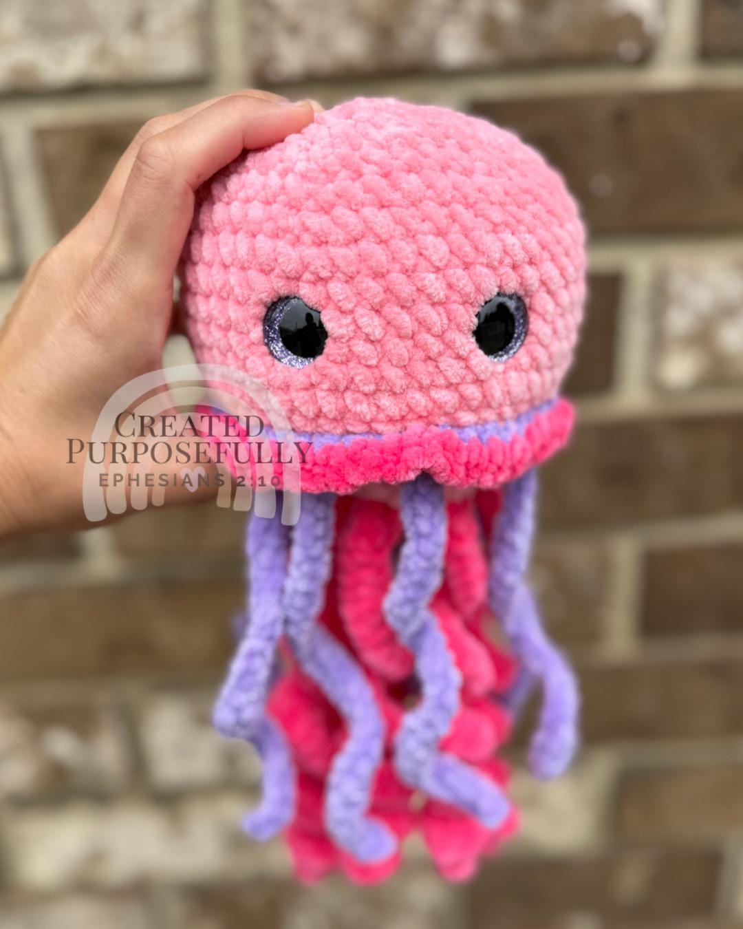 No Sew Crochet Jellyfish Pattern, Jem the Jellyfish Amigurumi (Instant Download)