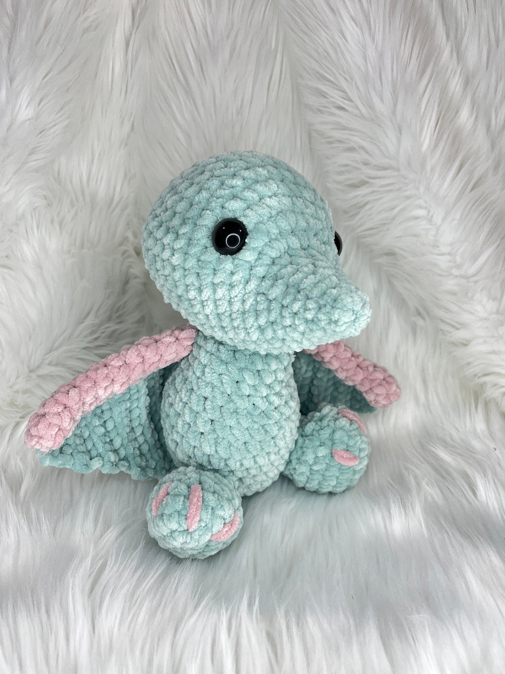 Pterodactyl Crochet Plushie, Stuffed Dinosaur Toy