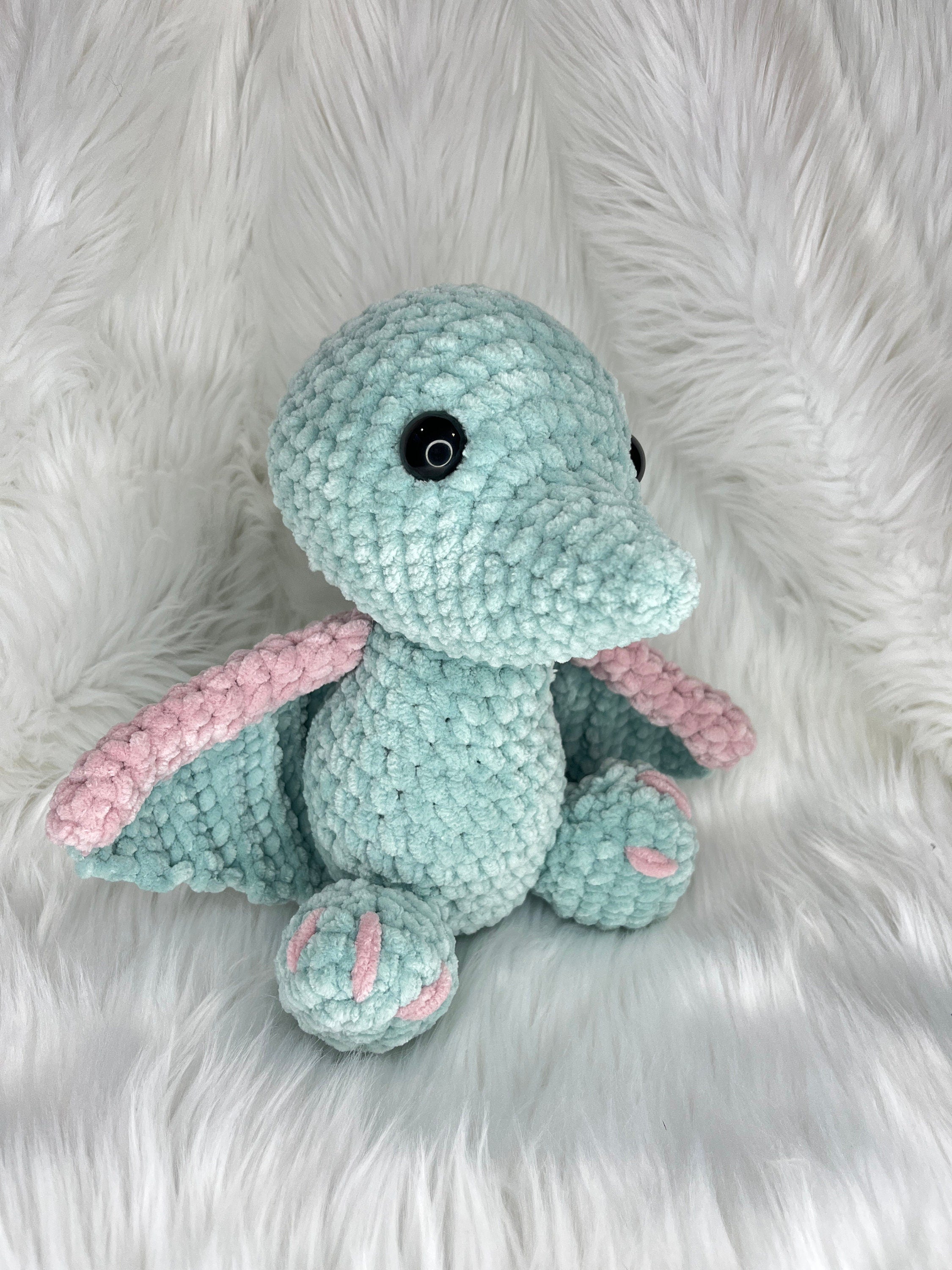 Pterodactyl Crochet Plushie, Stuffed Dinosaur Toy