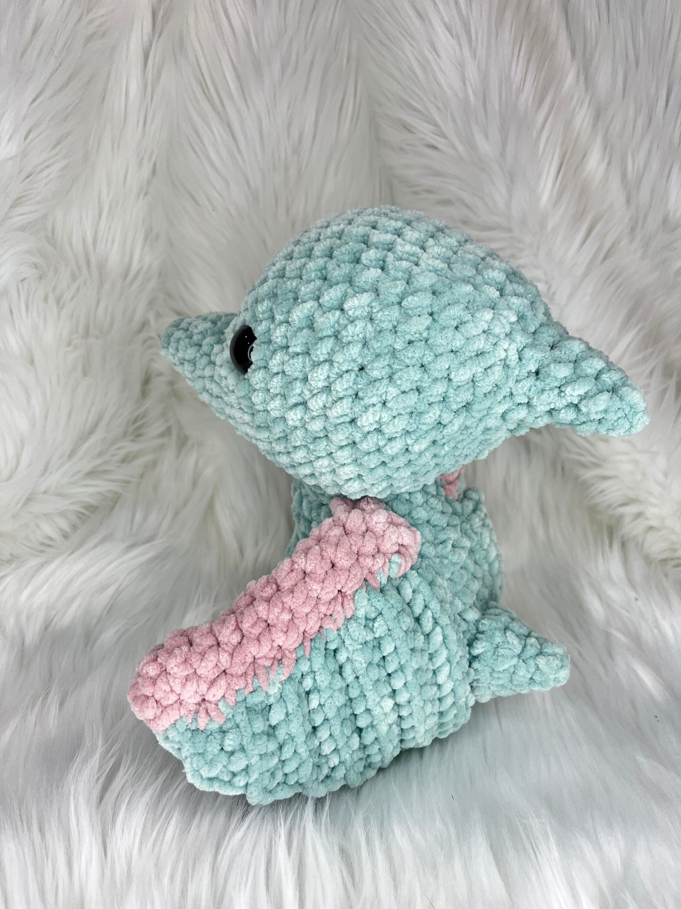 Pterodactyl Crochet Plushie, Stuffed Dinosaur Toy