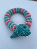 Snake Crochet Plushie, Soft Stuffed Amigurumi Gift