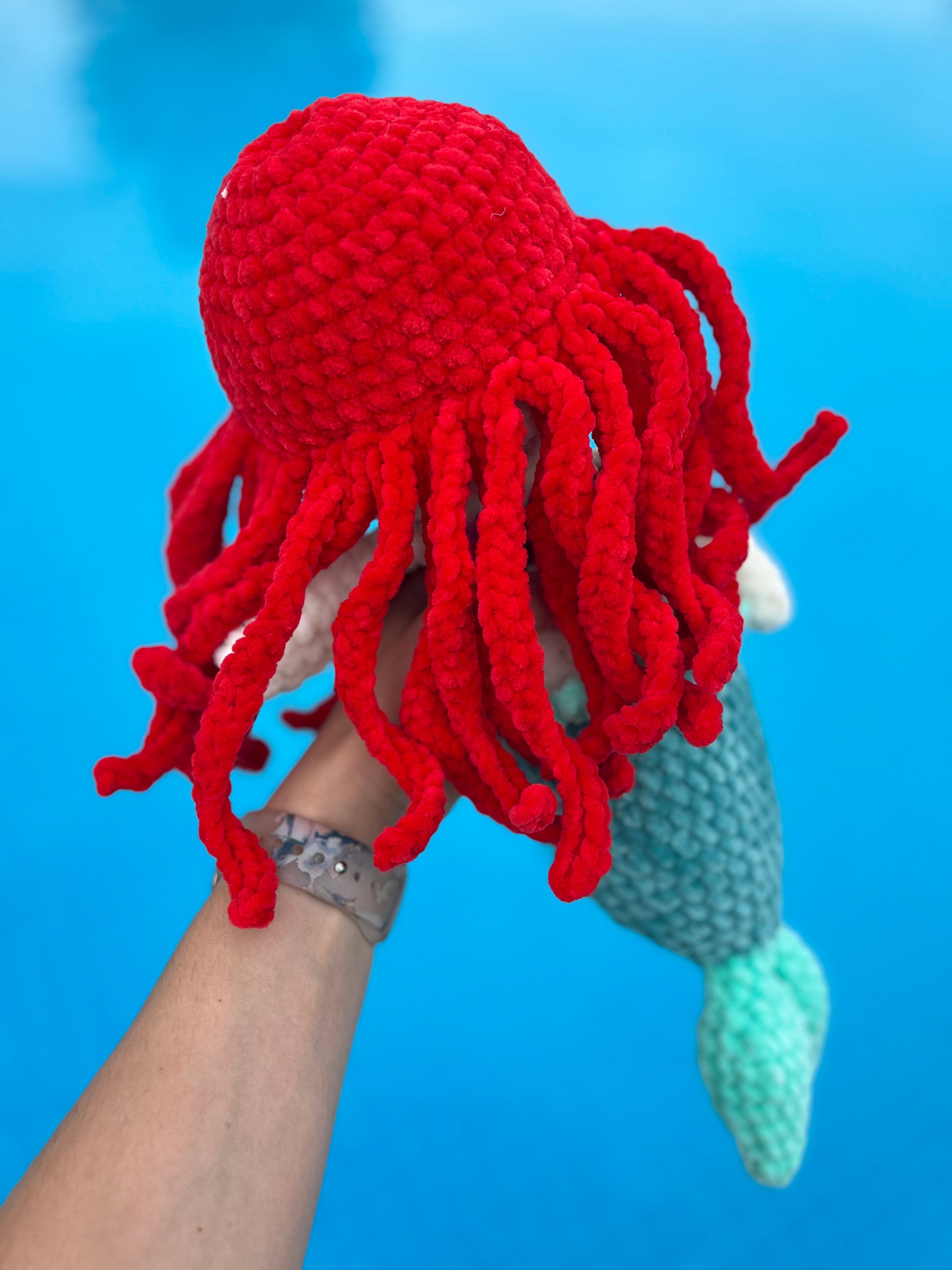 Mermaid Crochet Plushie – Soft Stuffed Amigurumi, Personalized Gift