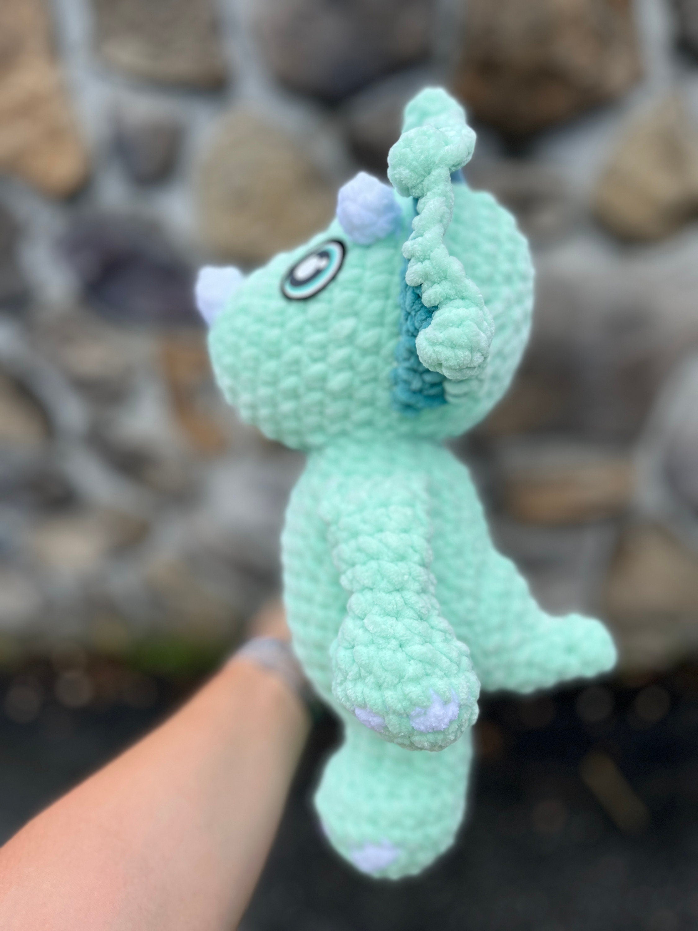 Triceratops Crochet Plushie | Stuffed Amigurumi