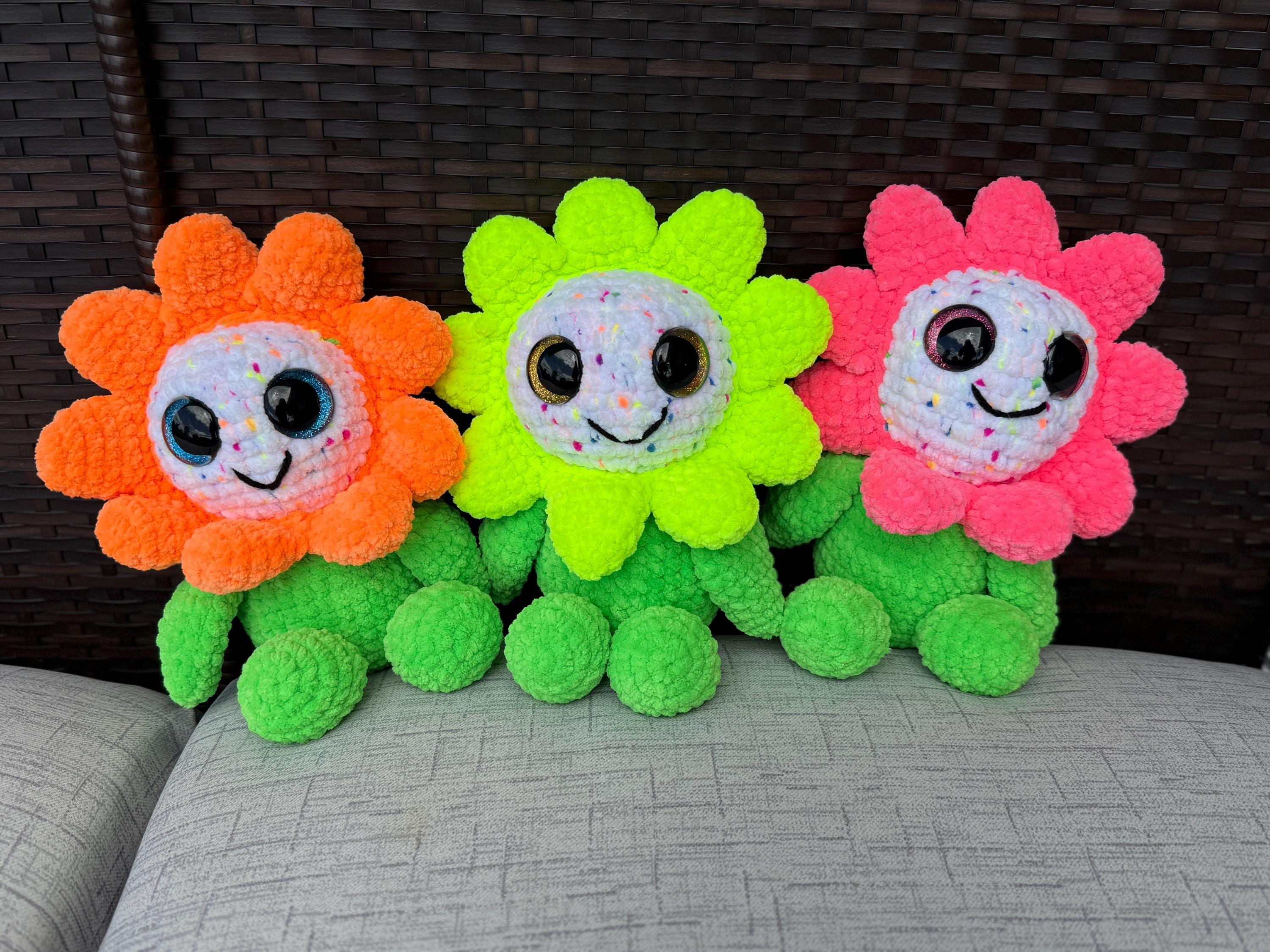 Flower Crochet Plush • Handmade Amigurumi Toy, Gift for Kids