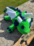 Dragon Handmade Crochet Plush • Custom Amigurumi, Nursery Decor