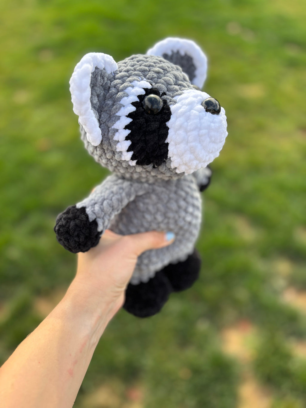 Raccoon Crochet Plushie | Personalized Amigurumi Gift