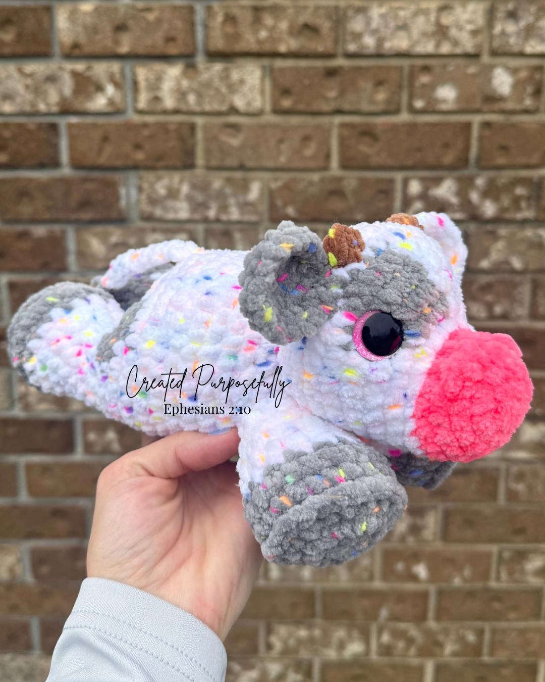 Crochet Cow Amigurumi Pattern, Low Sew Highland Cow (Instant Download)