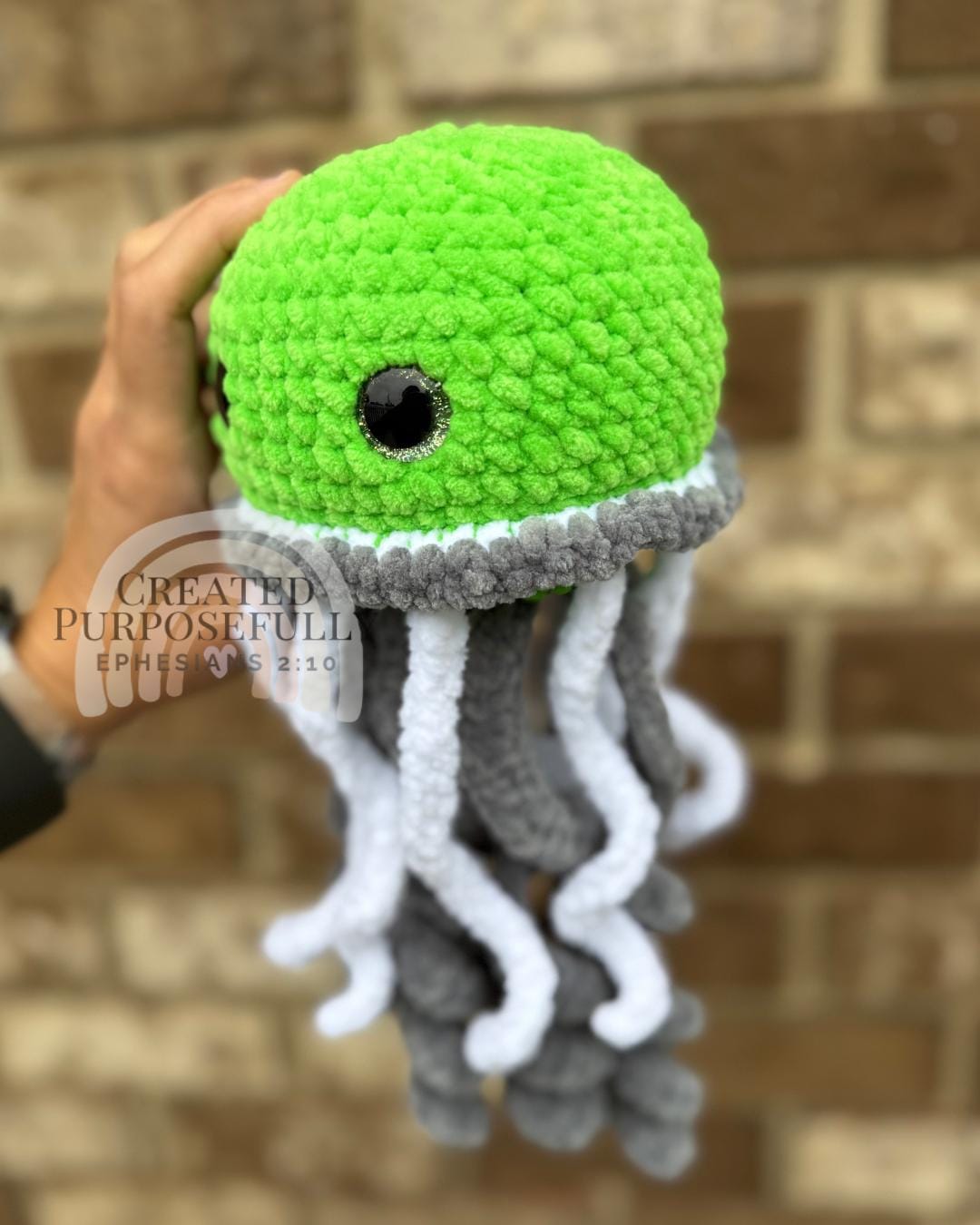 No Sew Crochet Jellyfish Pattern, Jem the Jellyfish Amigurumi (Instant Download)