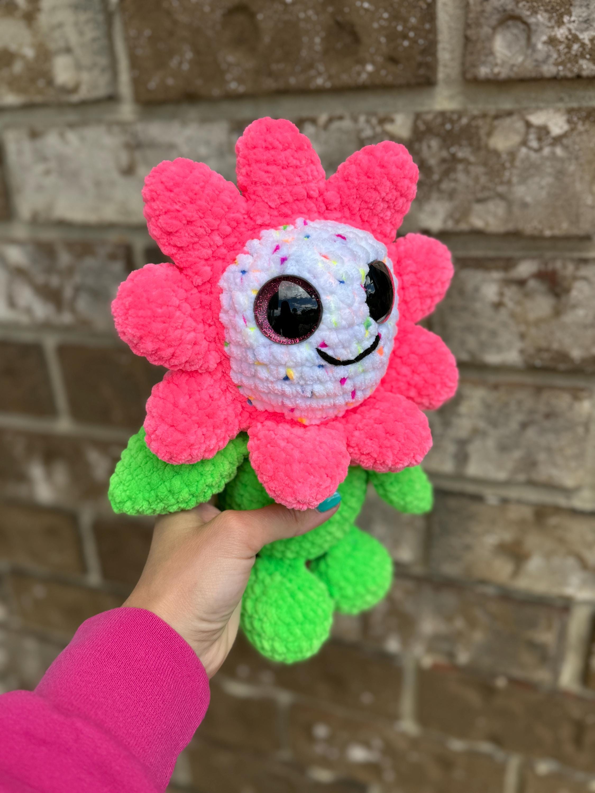 Flower Crochet Plush • Handmade Amigurumi Toy, Gift for Kids