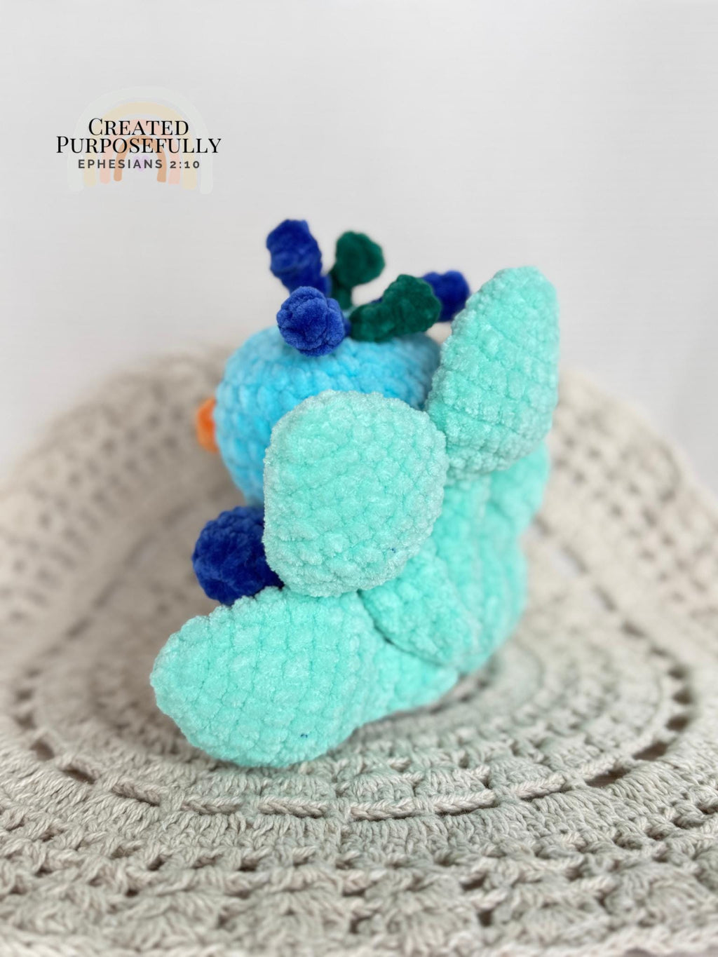 Peacock Crochet Plush, Stuffed Amigurumi
