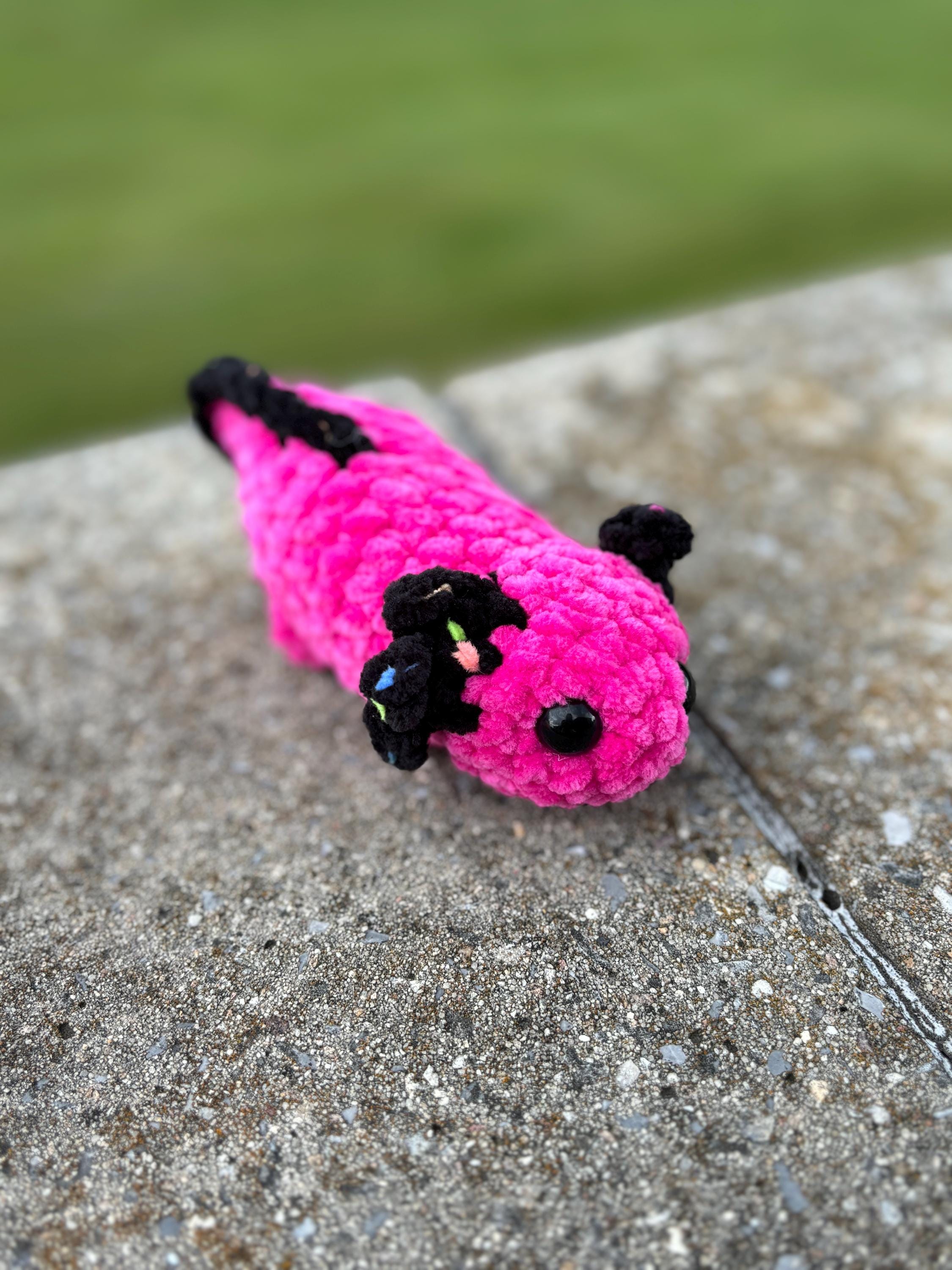 Axolotl Crochet Plushie | Soft Stuffed Amigurumi