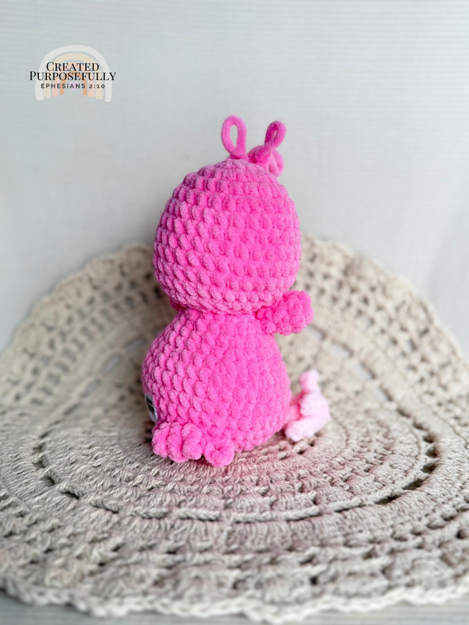 READY TO SHIP Color Crochet Plush Flamingo, Stuffed Amigurumi